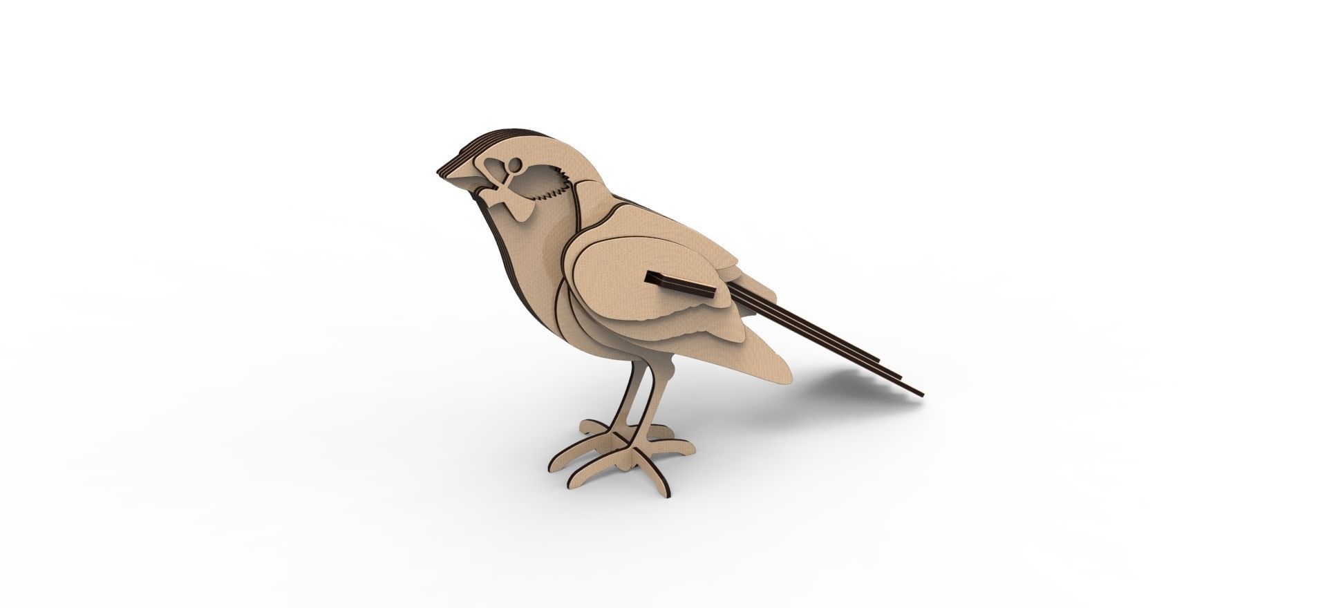 BIRD PUZZLE 3D 3D model_7