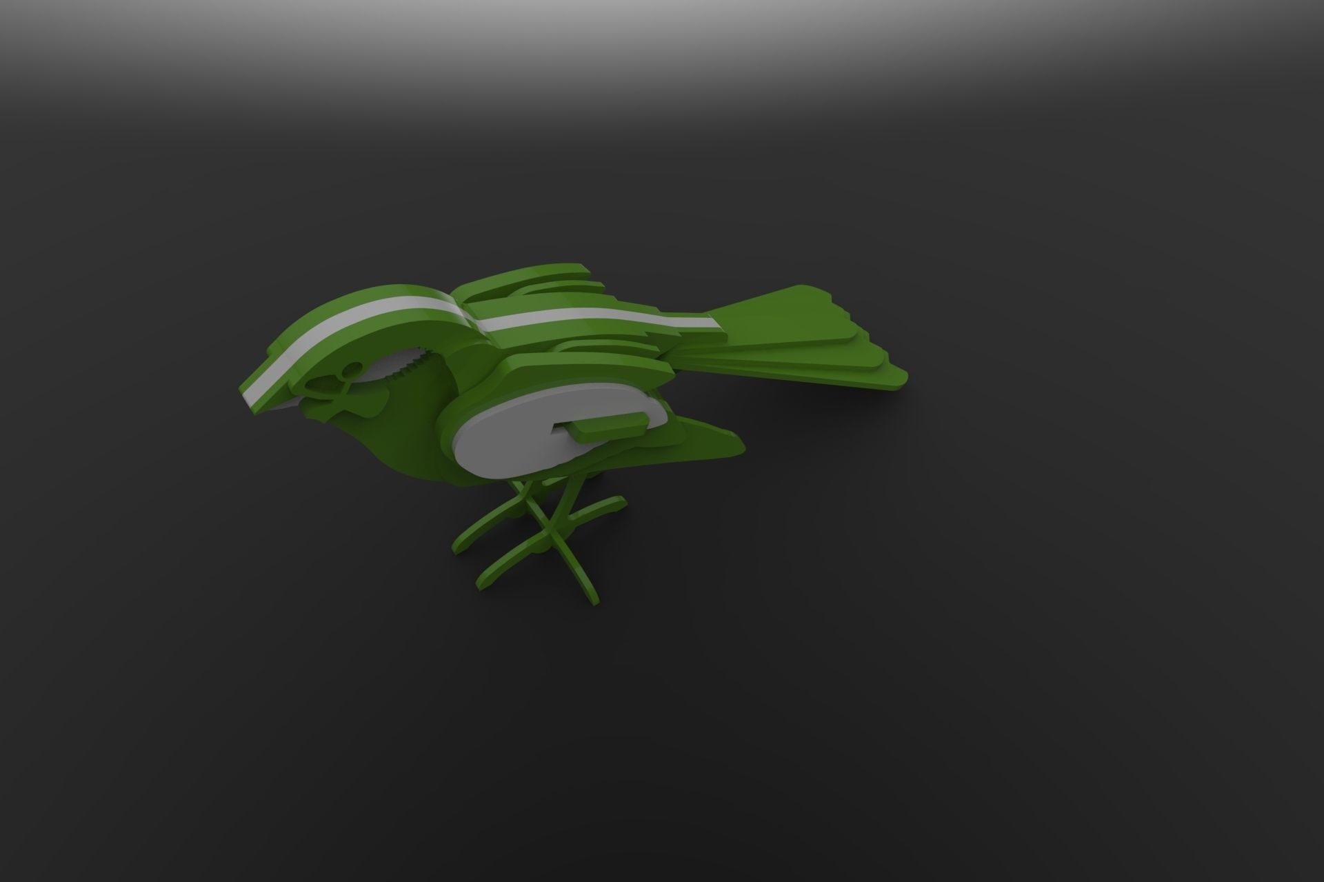 BIRD PUZZLE 3D 3D model_4