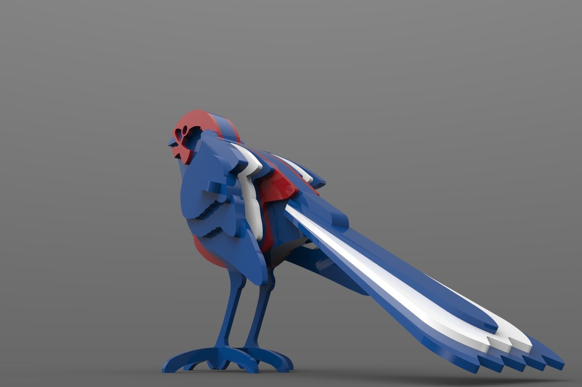 BIRD PUZZLE 3D 3D model_3