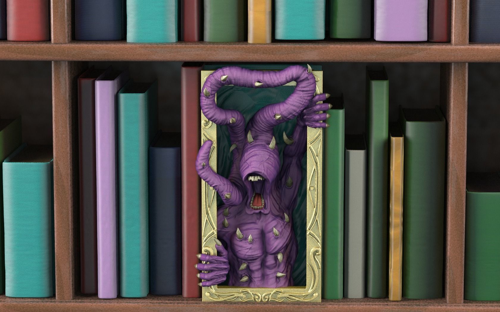 Lovecraft Bookend Chtulu 3D print model_3