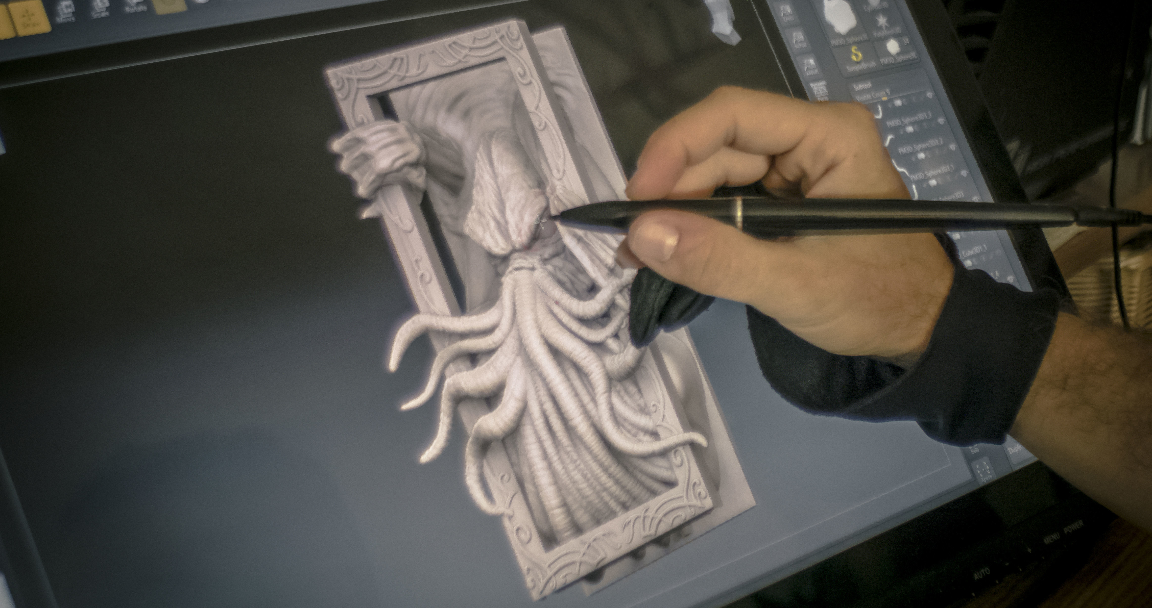 Lovecraft Bookend Chtulu 3D print model_7