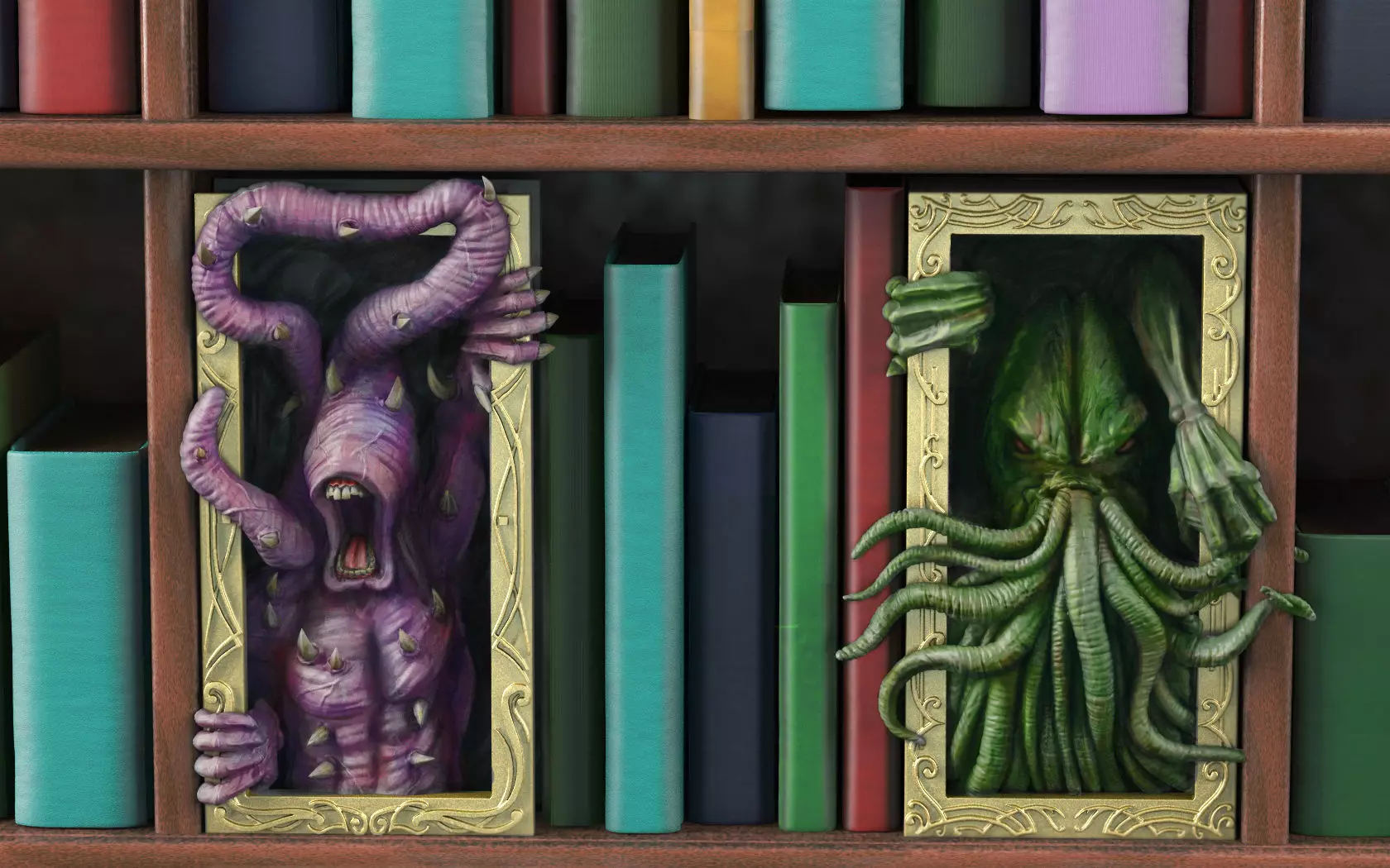 Lovecraft Bookend Chtulu 3D print model_0