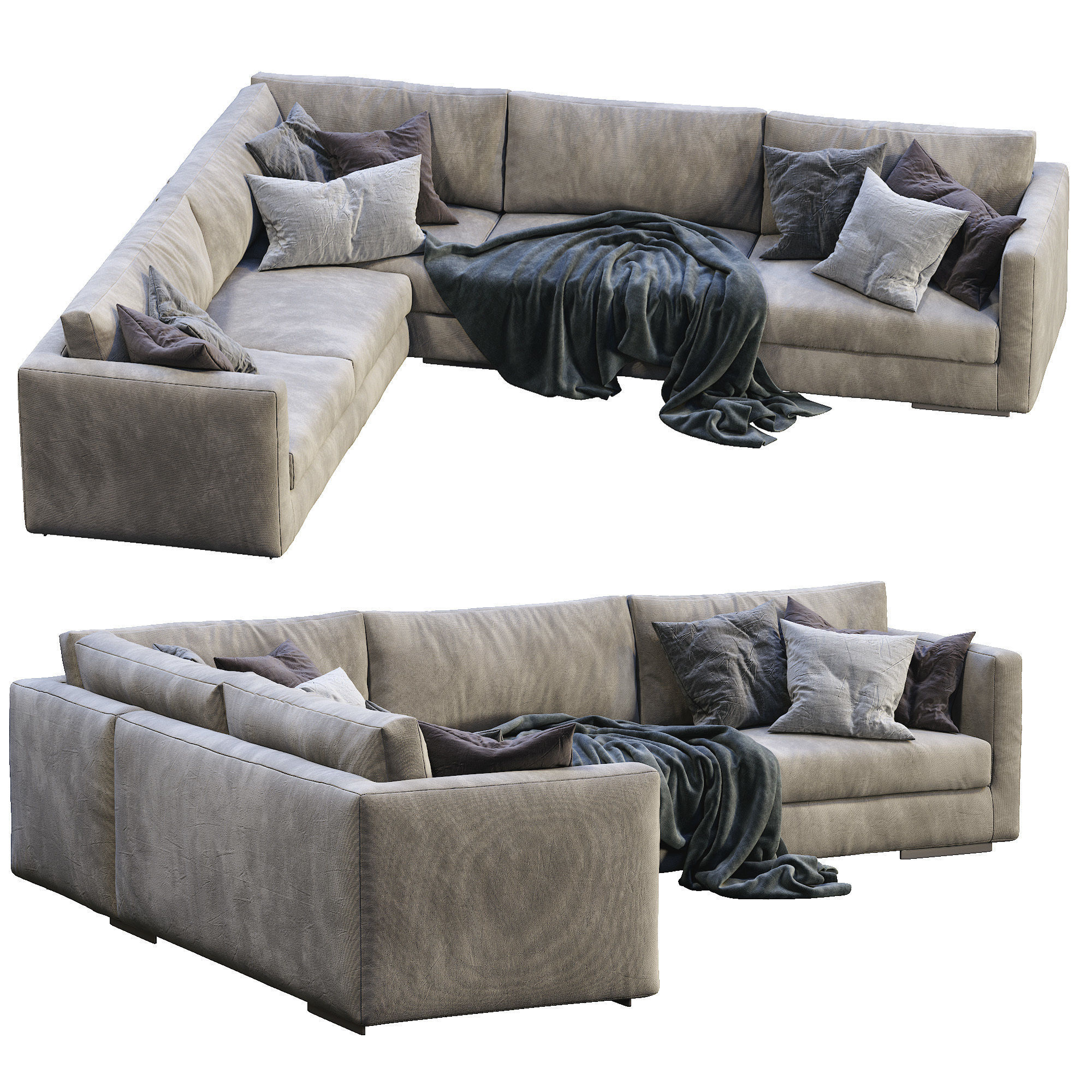 Flexform Sofa MAGNUM 3D model_1