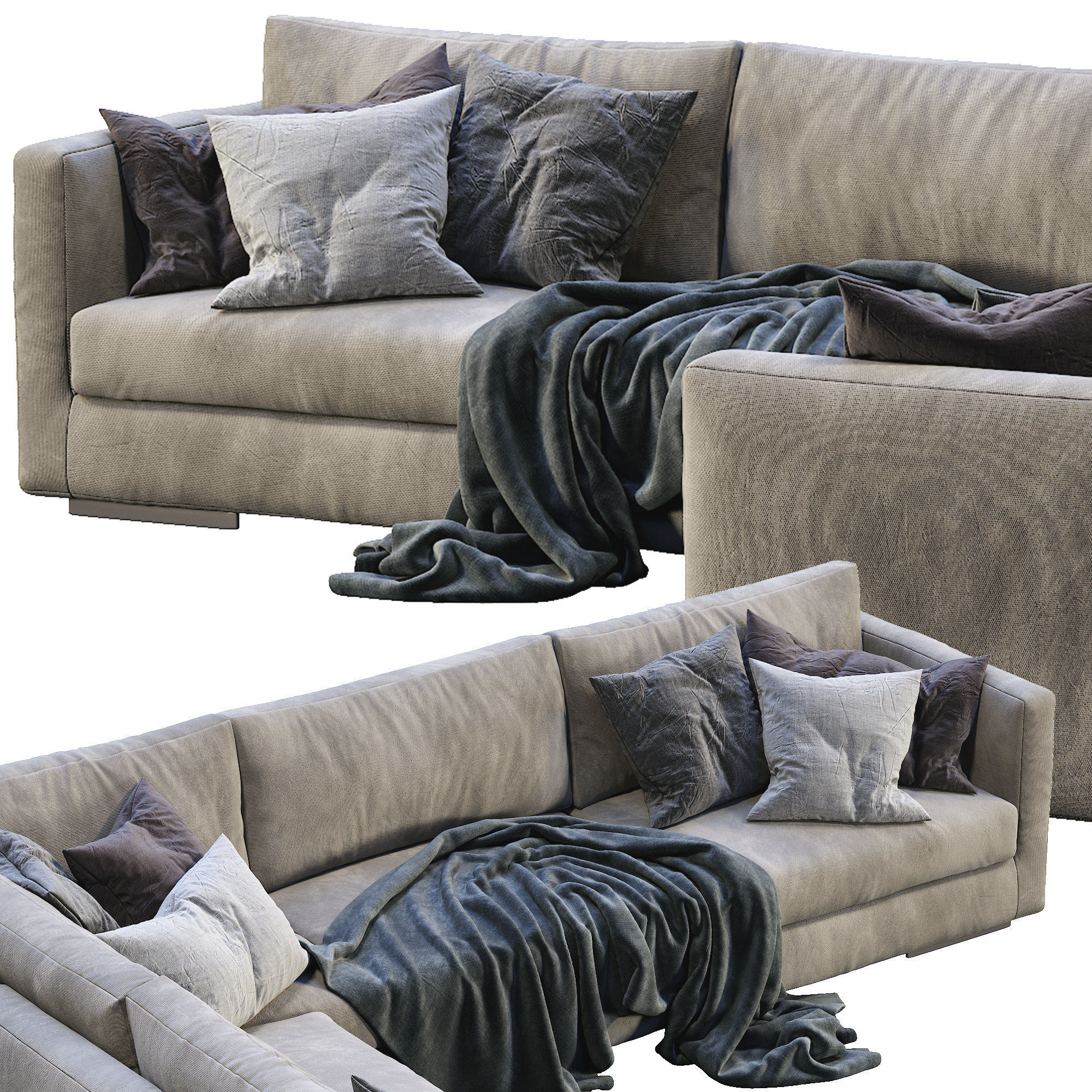 Flexform Sofa MAGNUM 3D model_2