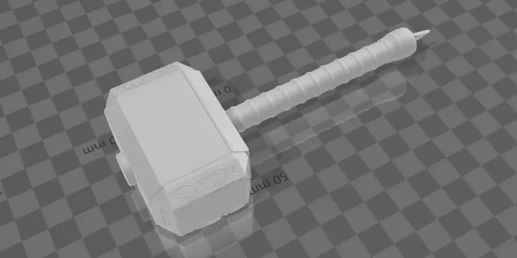 Thor hammer 3D print model