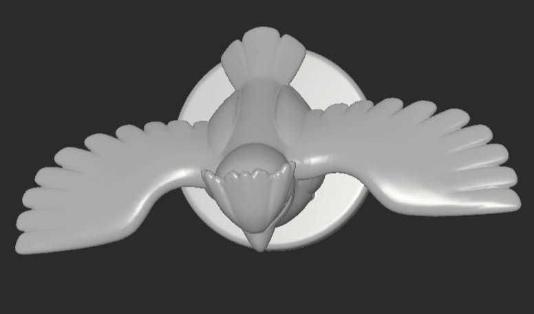 MakeIT Pokemon Pidgey 3D model_5