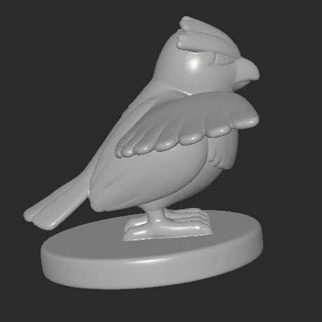 MakeIT Pokemon Pidgey 3D model_2
