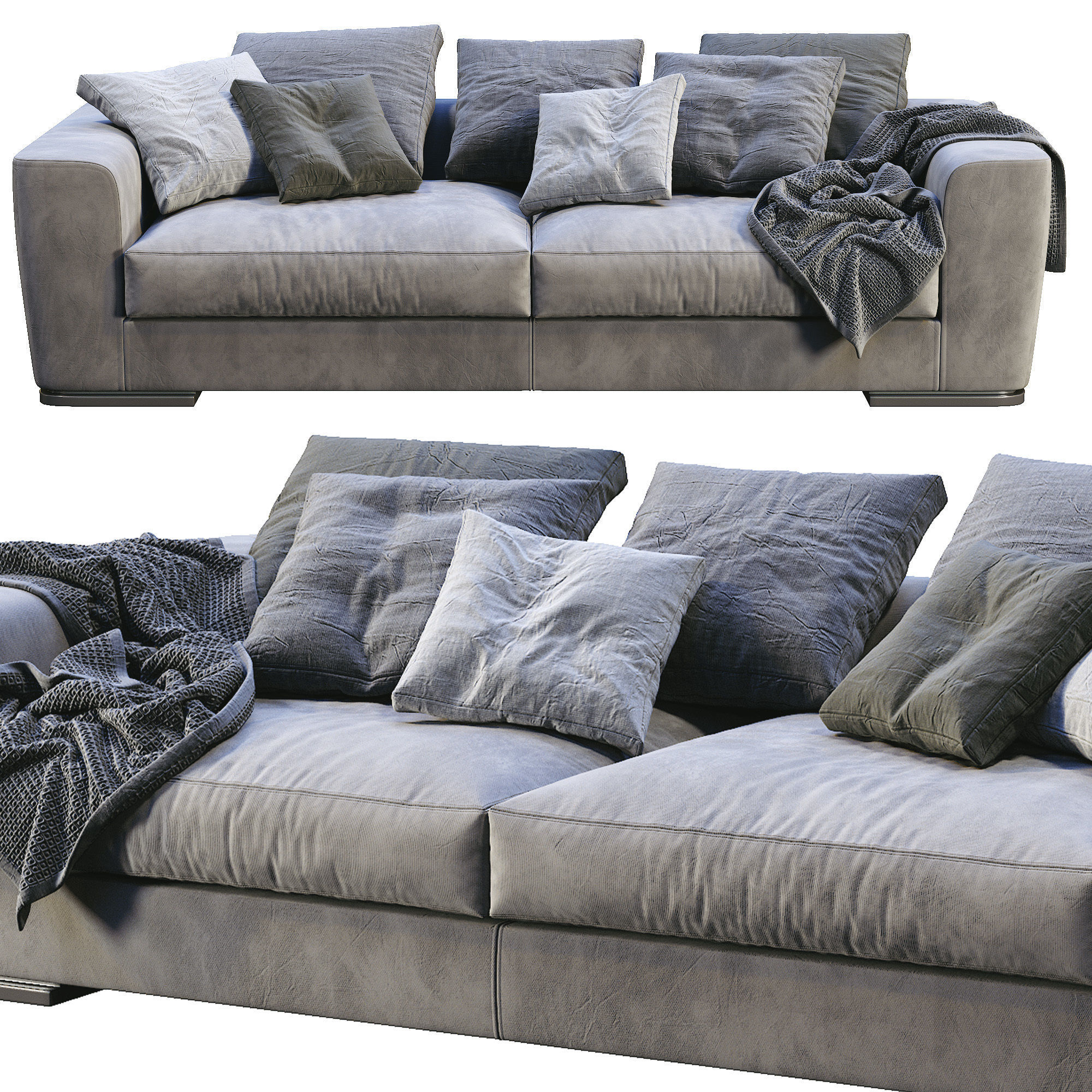 Flexform Sofa Scott 3D model_1