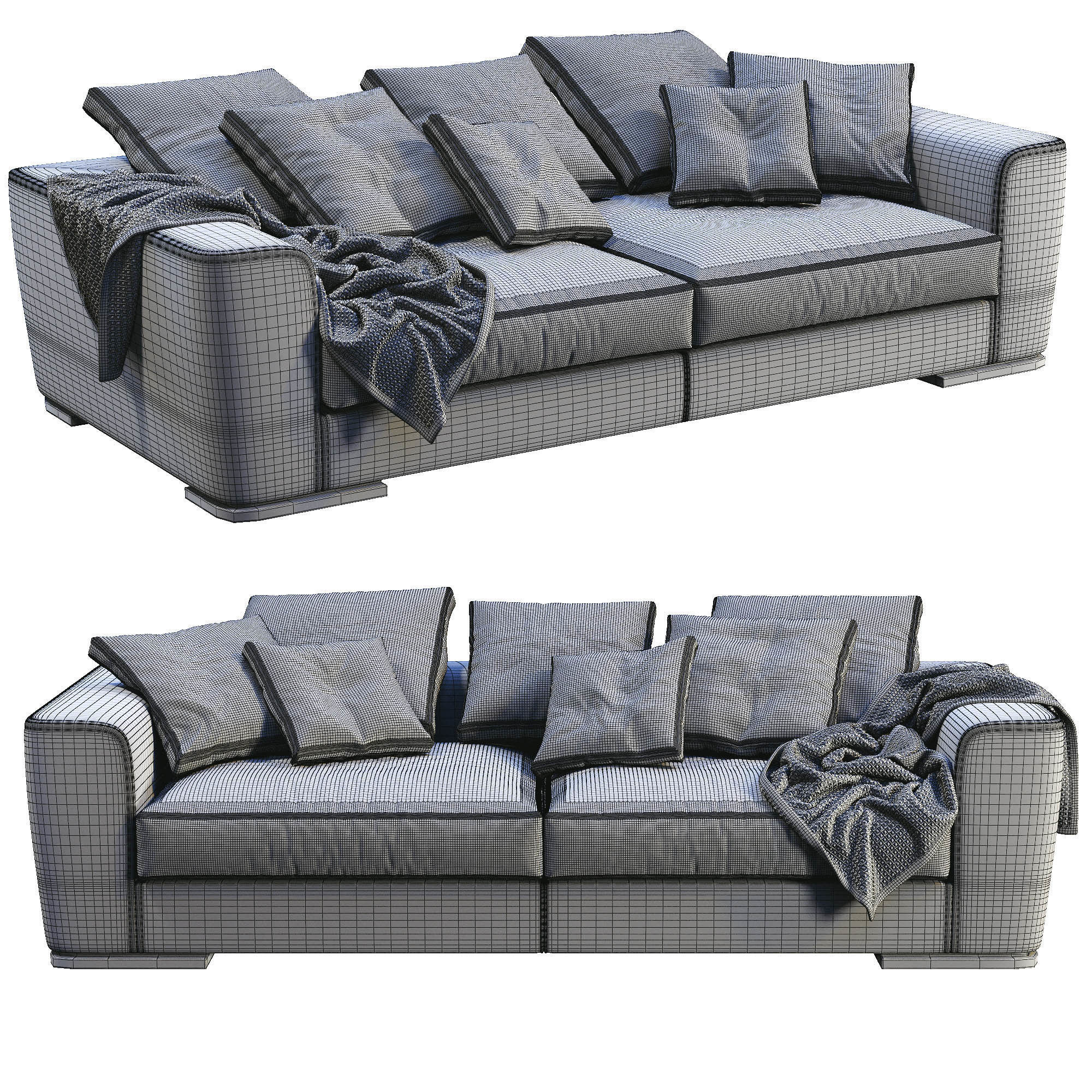 Flexform Sofa Scott 3D model_4