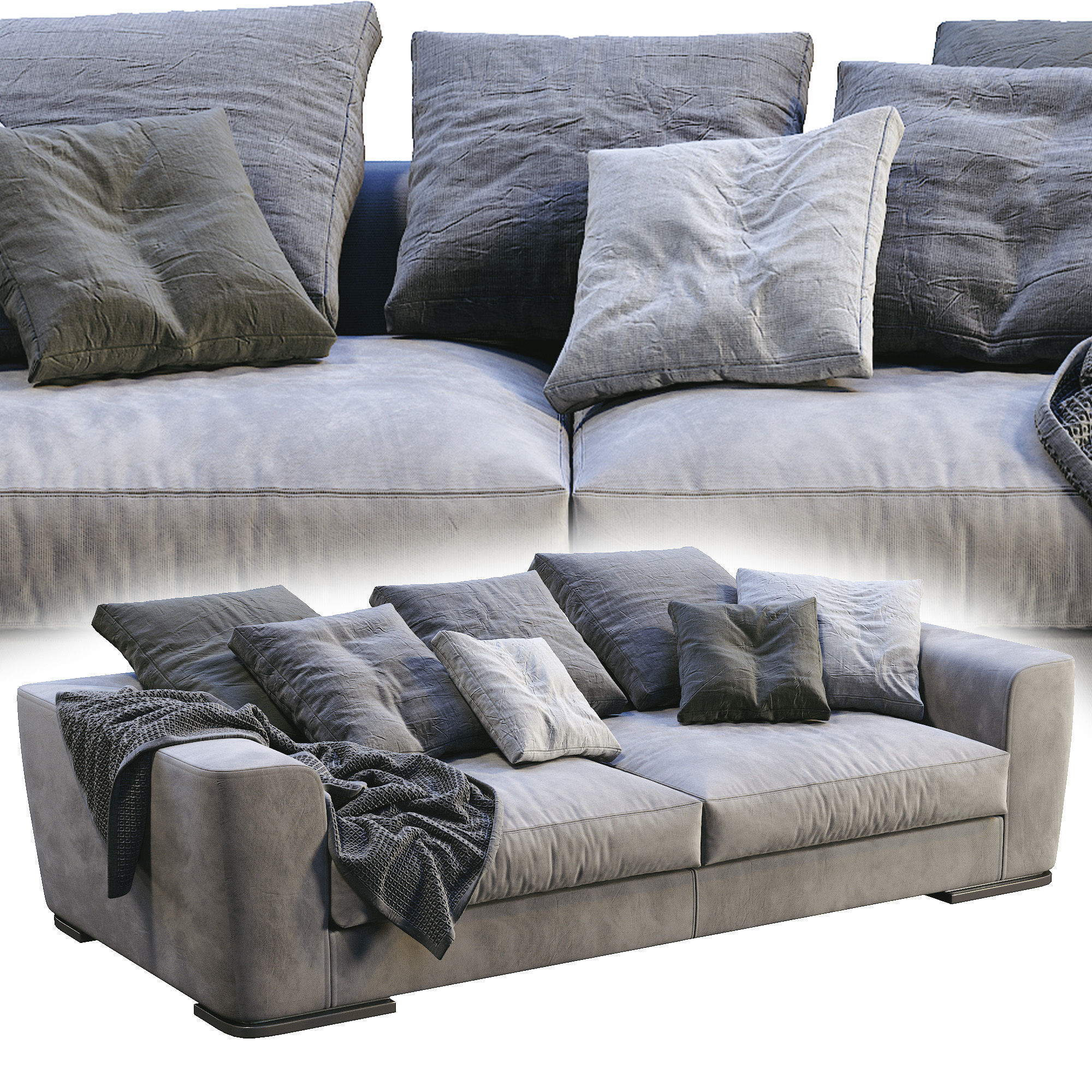 Flexform Sofa Scott 3D model_3