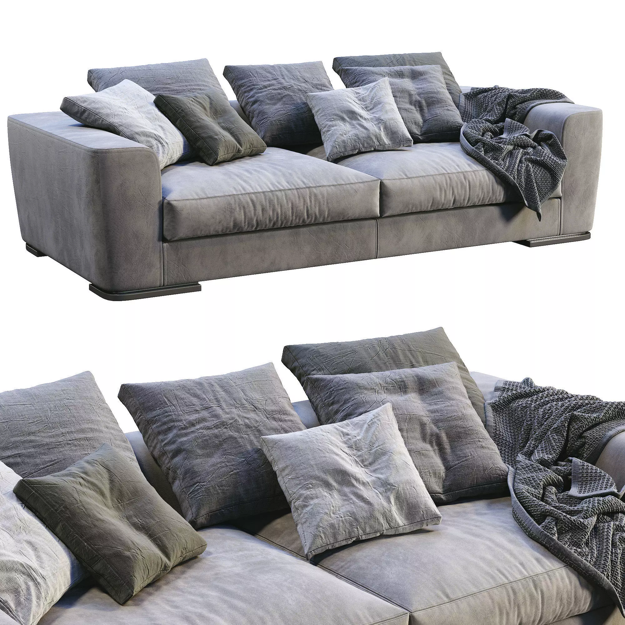 Flexform Sofa Scott 3D model_0