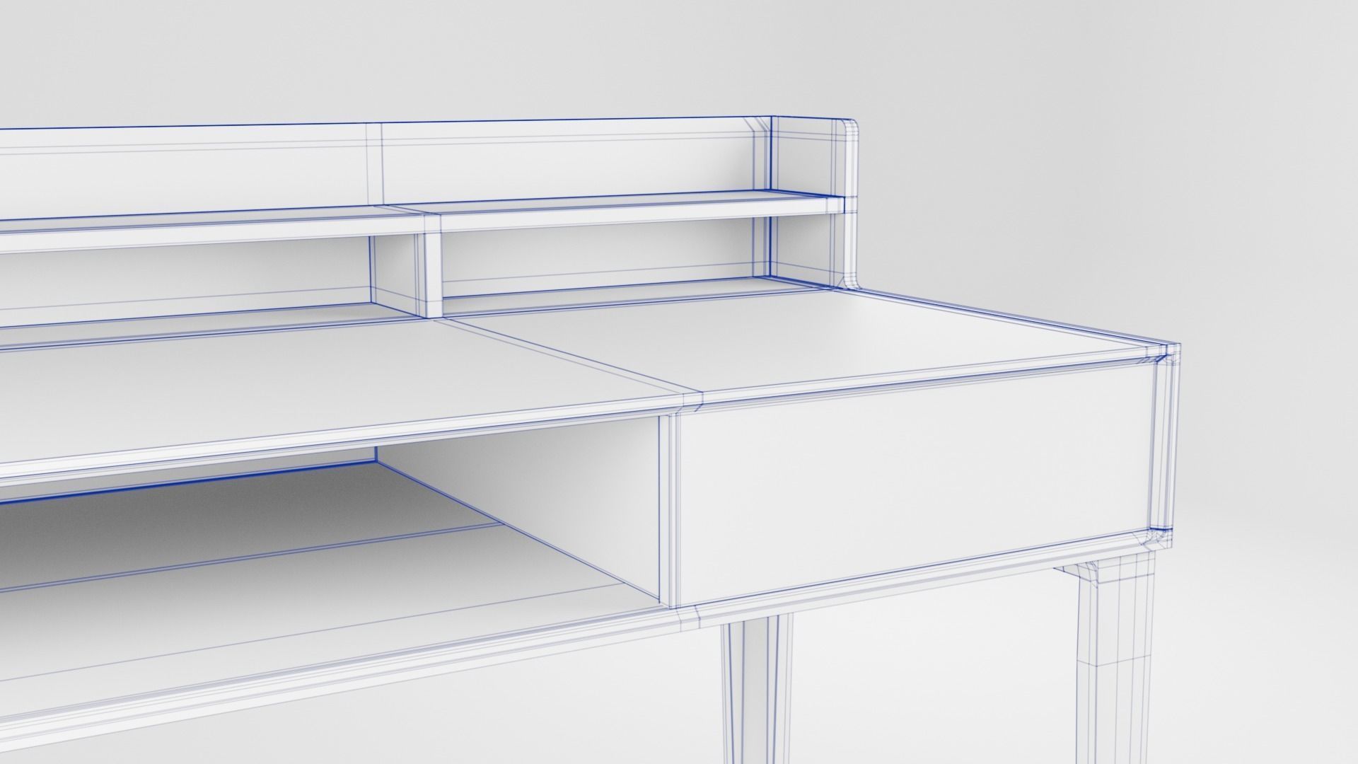 Modern Office Desk 3D model_18