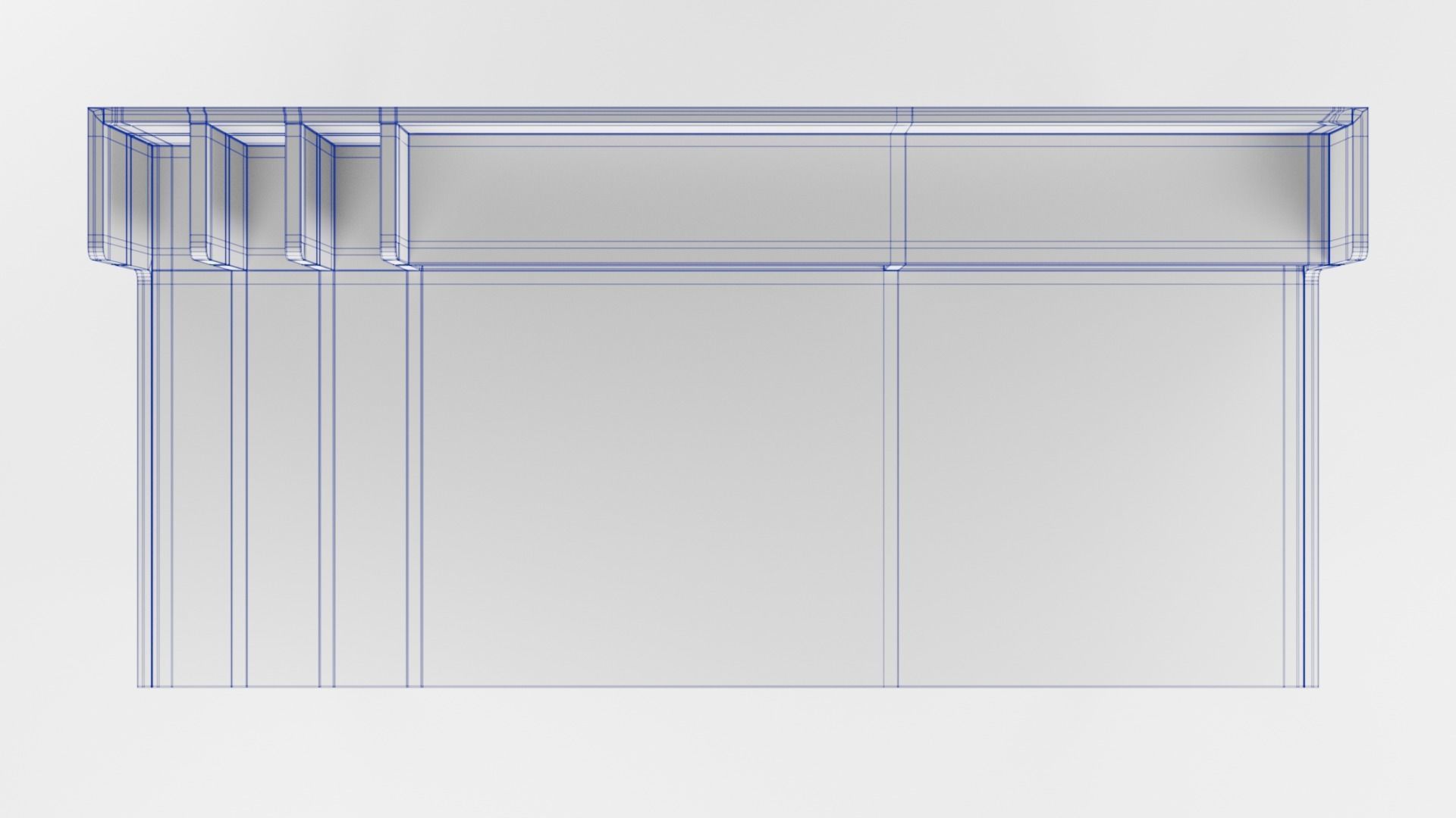 Modern Office Desk 3D model_19