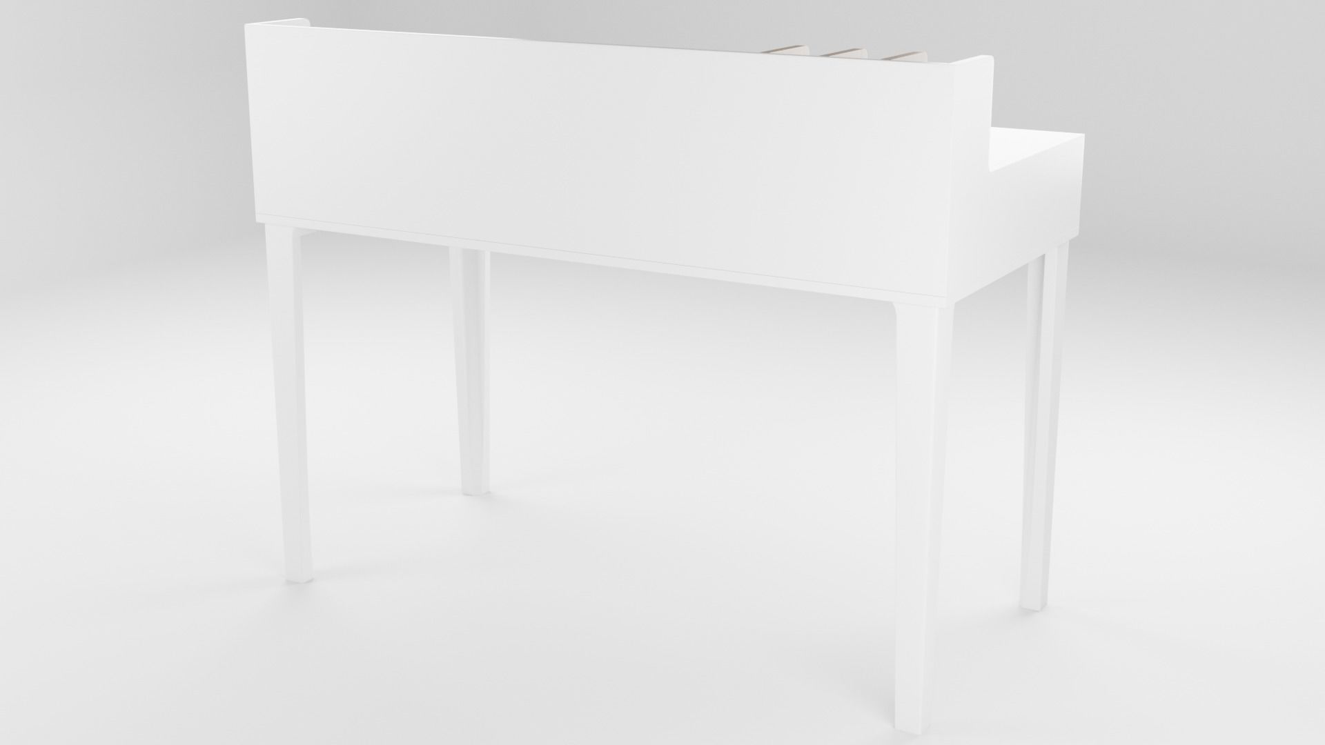 Modern Office Desk 3D model_10