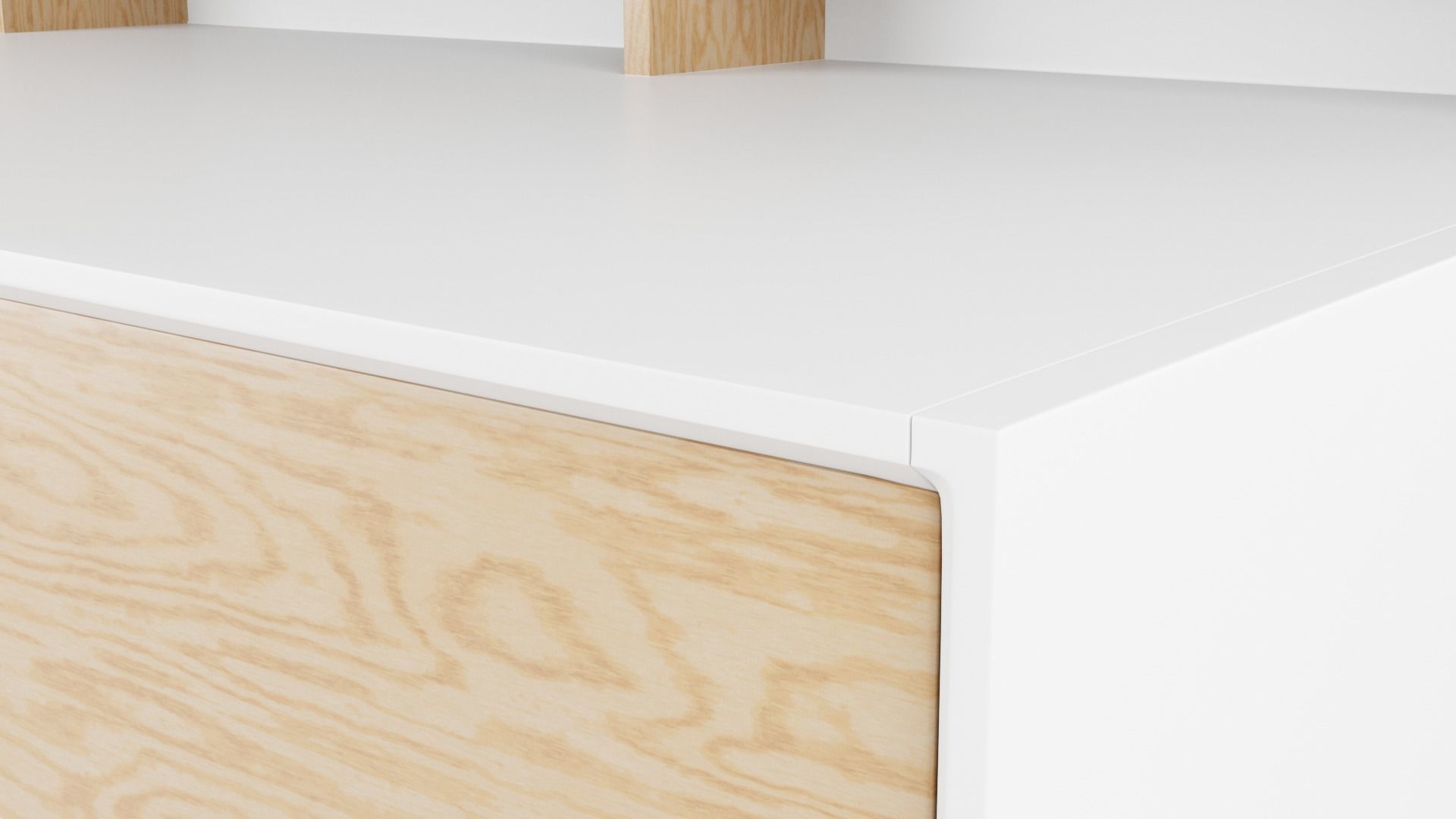 Modern Office Desk 3D model_5