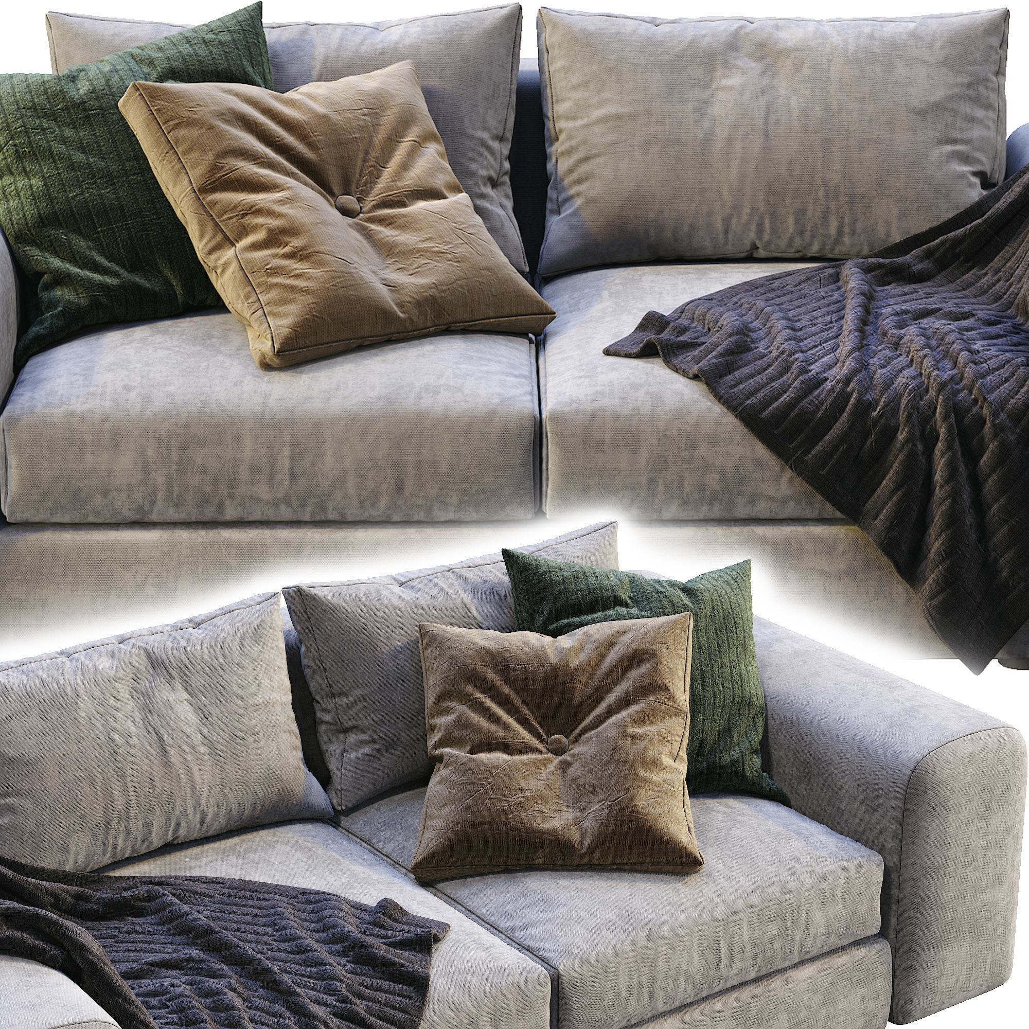 Low land By Arflex 3D model_2