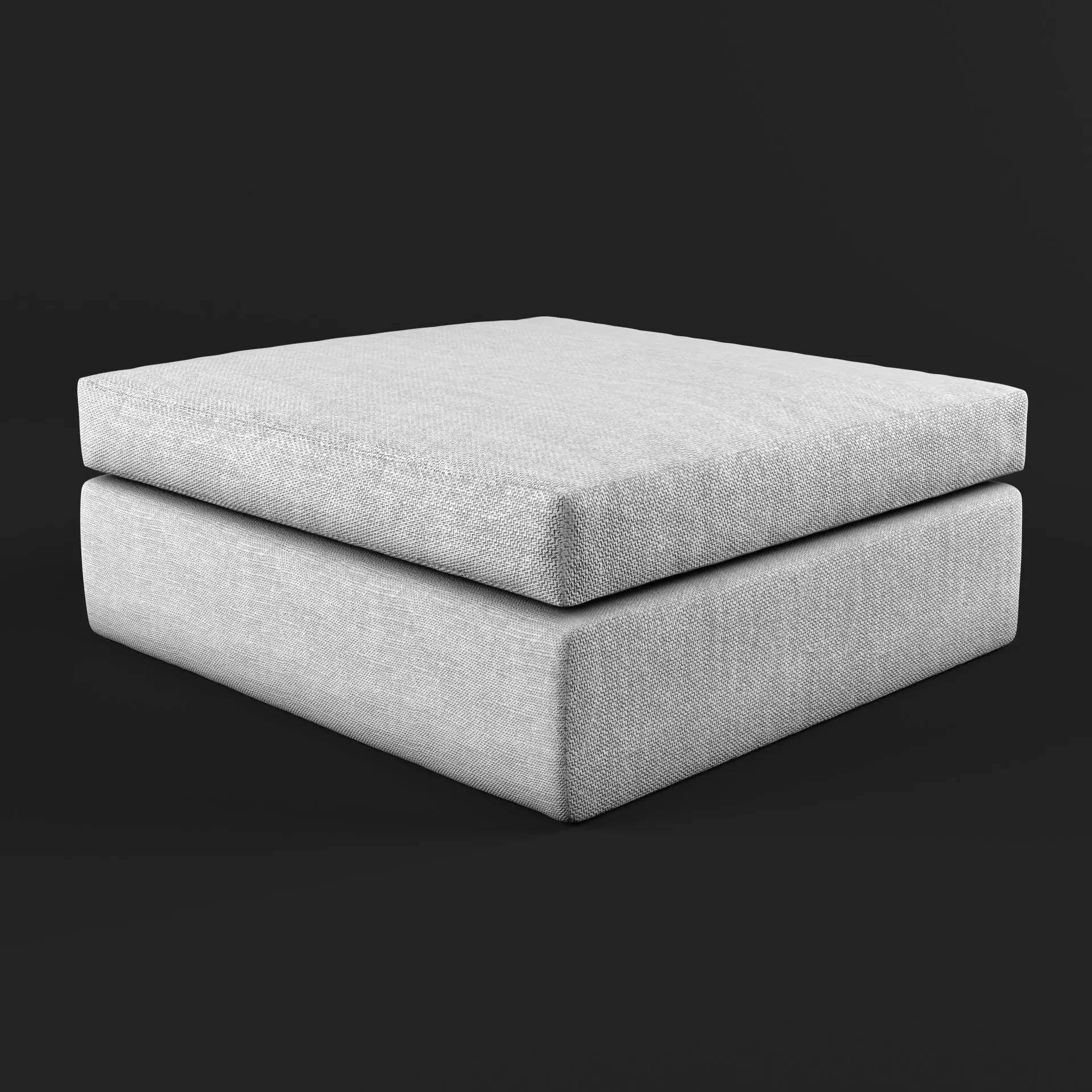 Sonder Living - Jackson Modular Ottoman 3D model_0