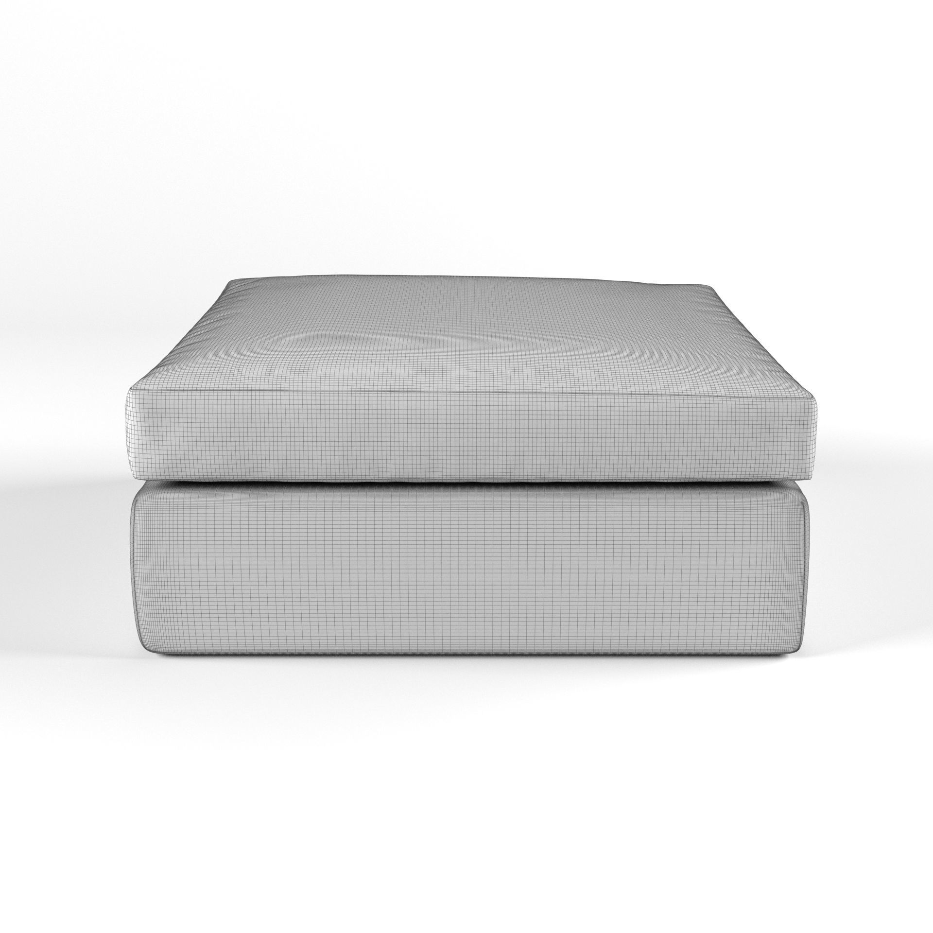 Sonder Living - Jackson Modular Ottoman 3D model_3