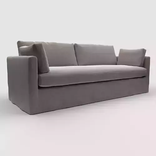 Sylvie Slipcover Bench Cushion Sofa by Robin Bruce