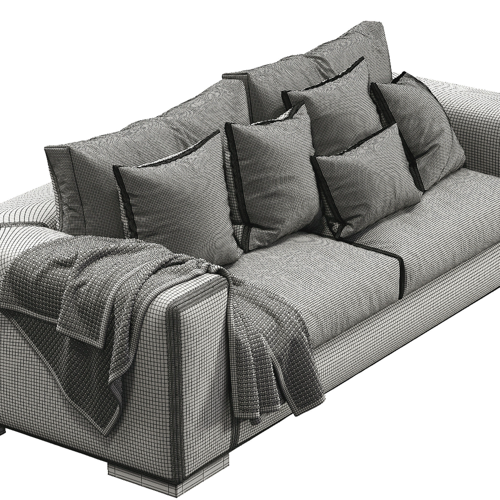 Sofa Leather ESPACE By Ferlea 3D model_4