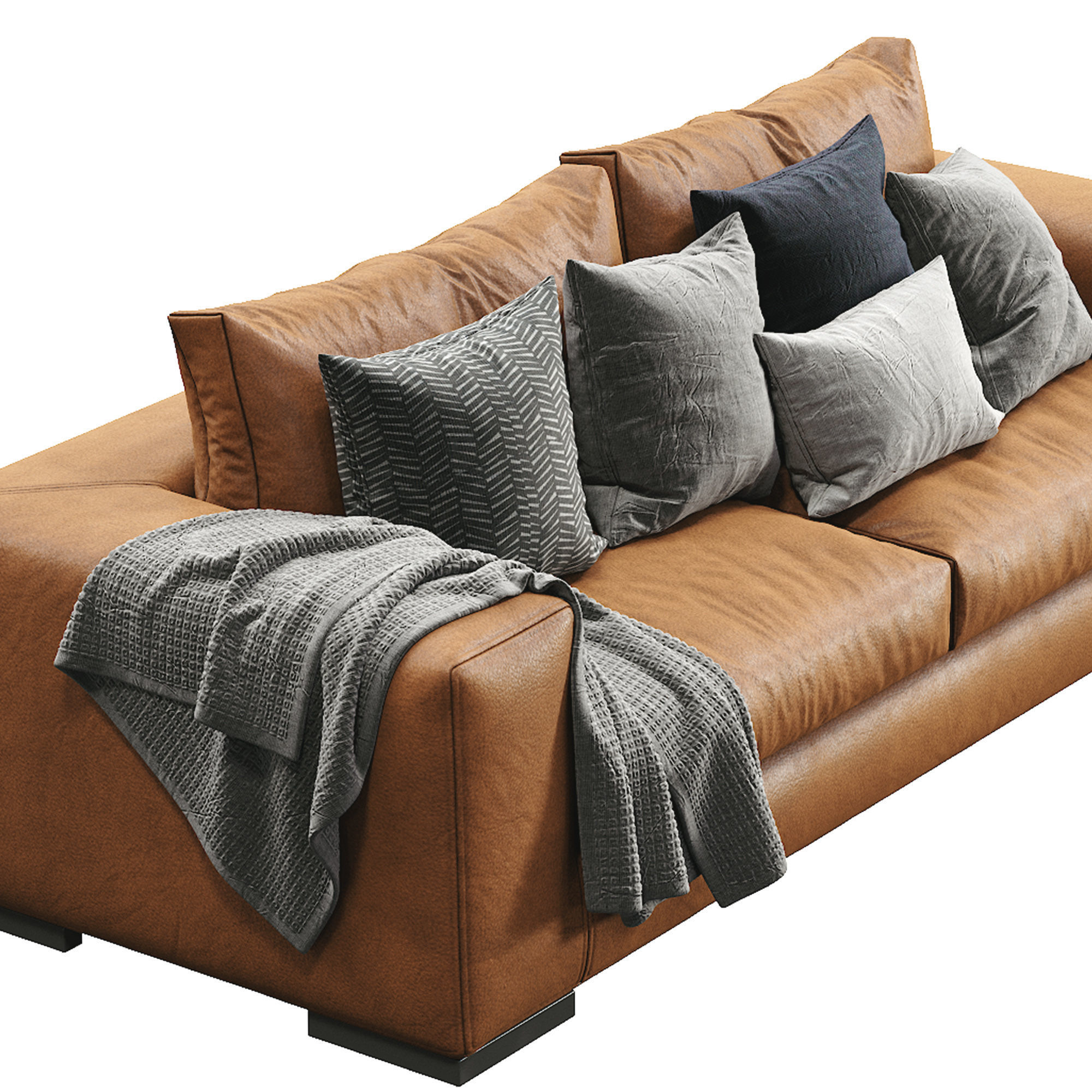 Sofa Leather ESPACE By Ferlea 3D model_3