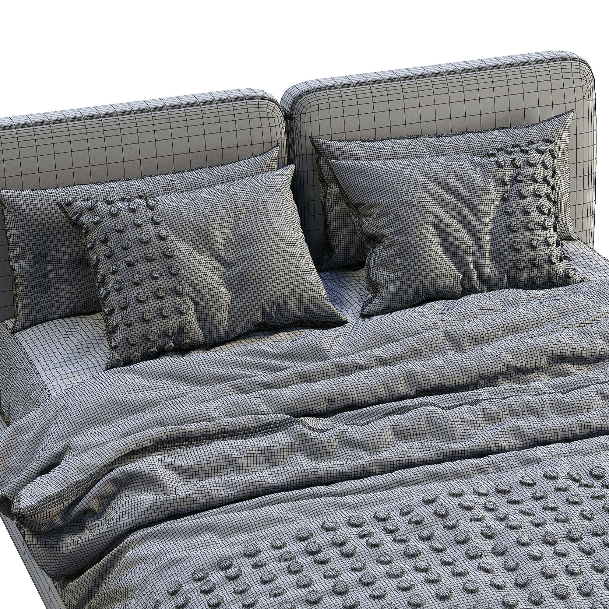 Feel Bed By Bolzan 3D model_4