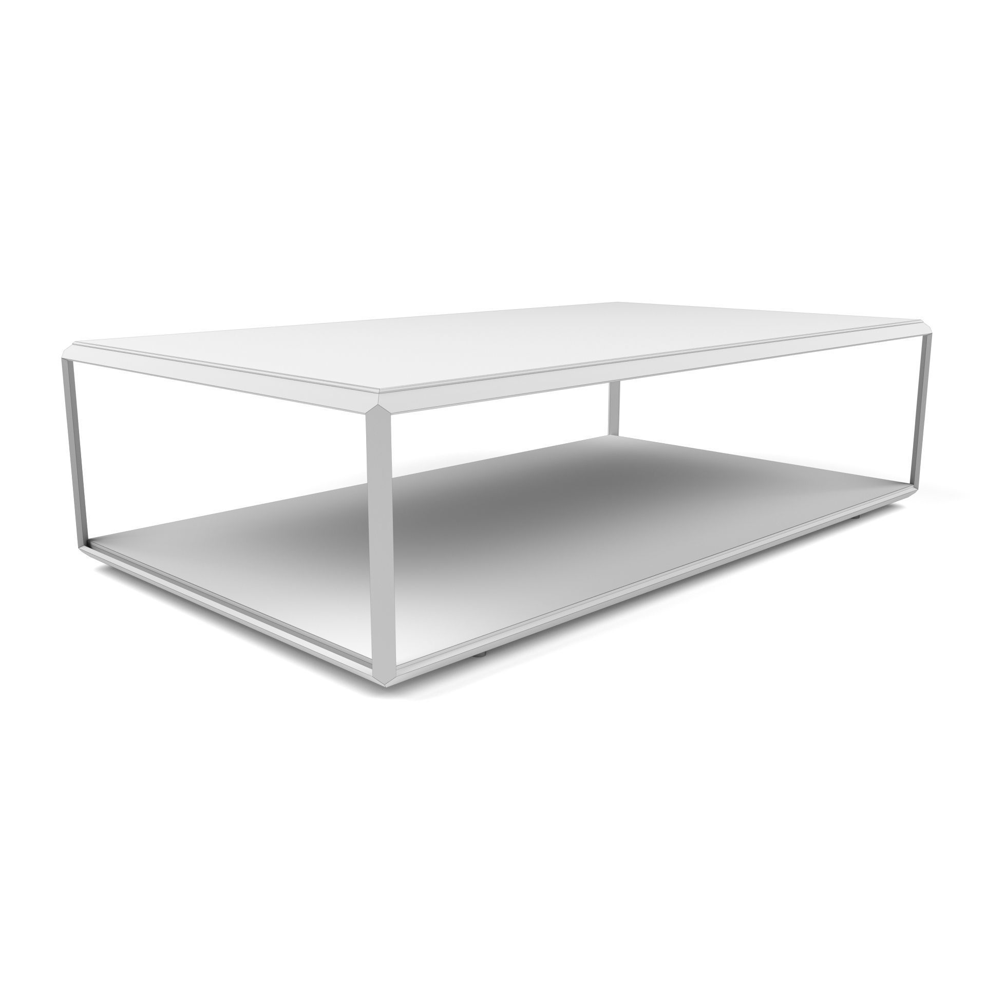 Four Hands - Shadow Box Coffee Table Low-poly 3D model_2