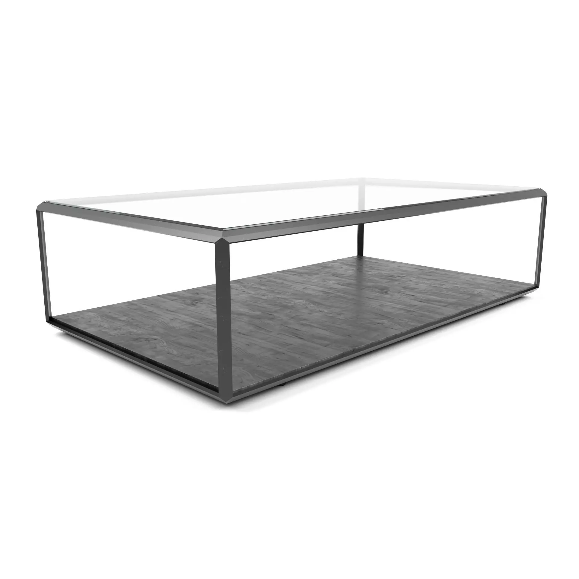 Four Hands - Shadow Box Coffee Table Low-poly 3D model_0