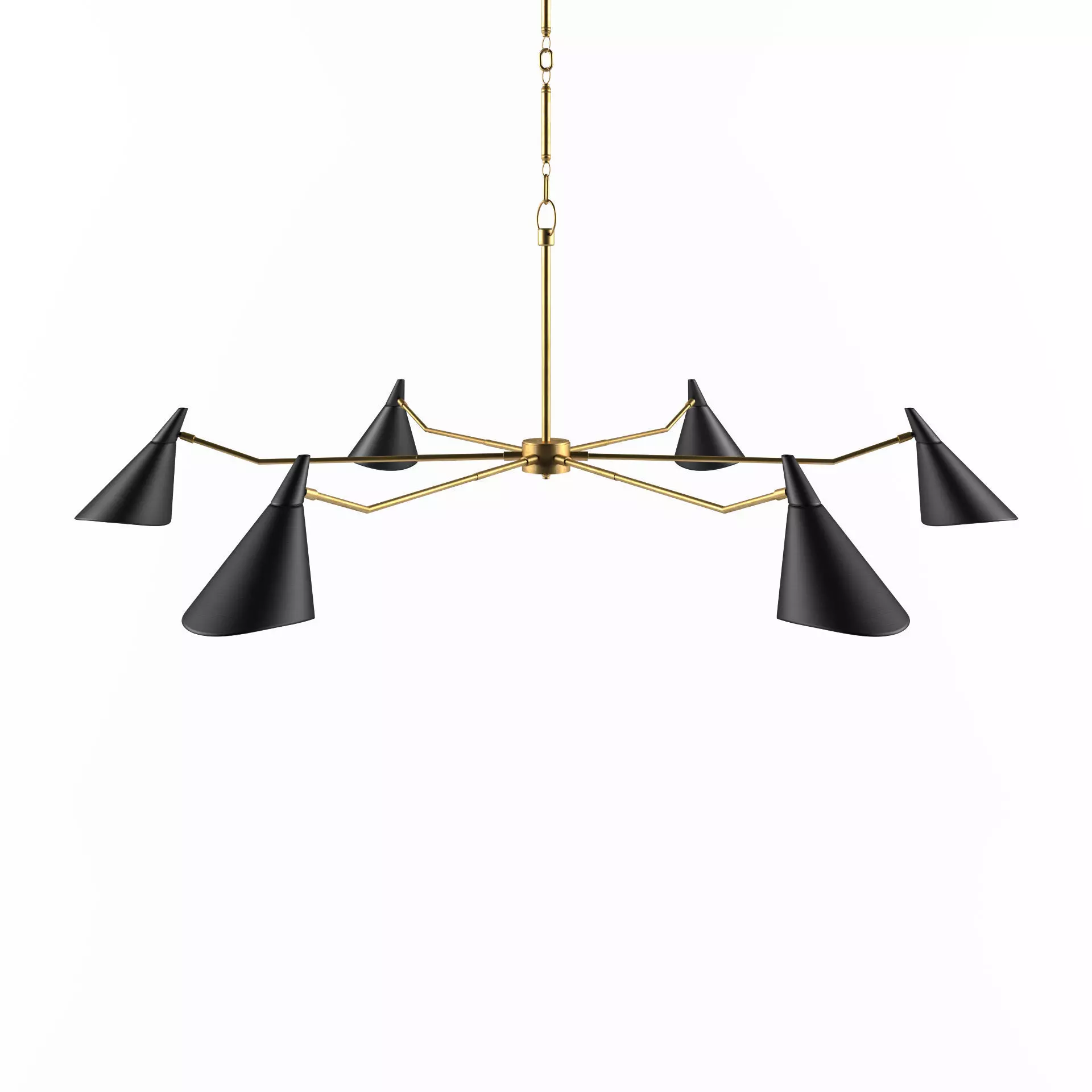 Currey and Company - Library Chandelier 3D model_0
