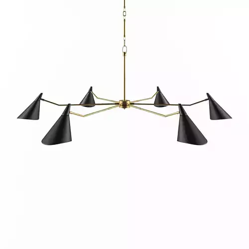 Currey and Company - Library Chandelier 3D model
