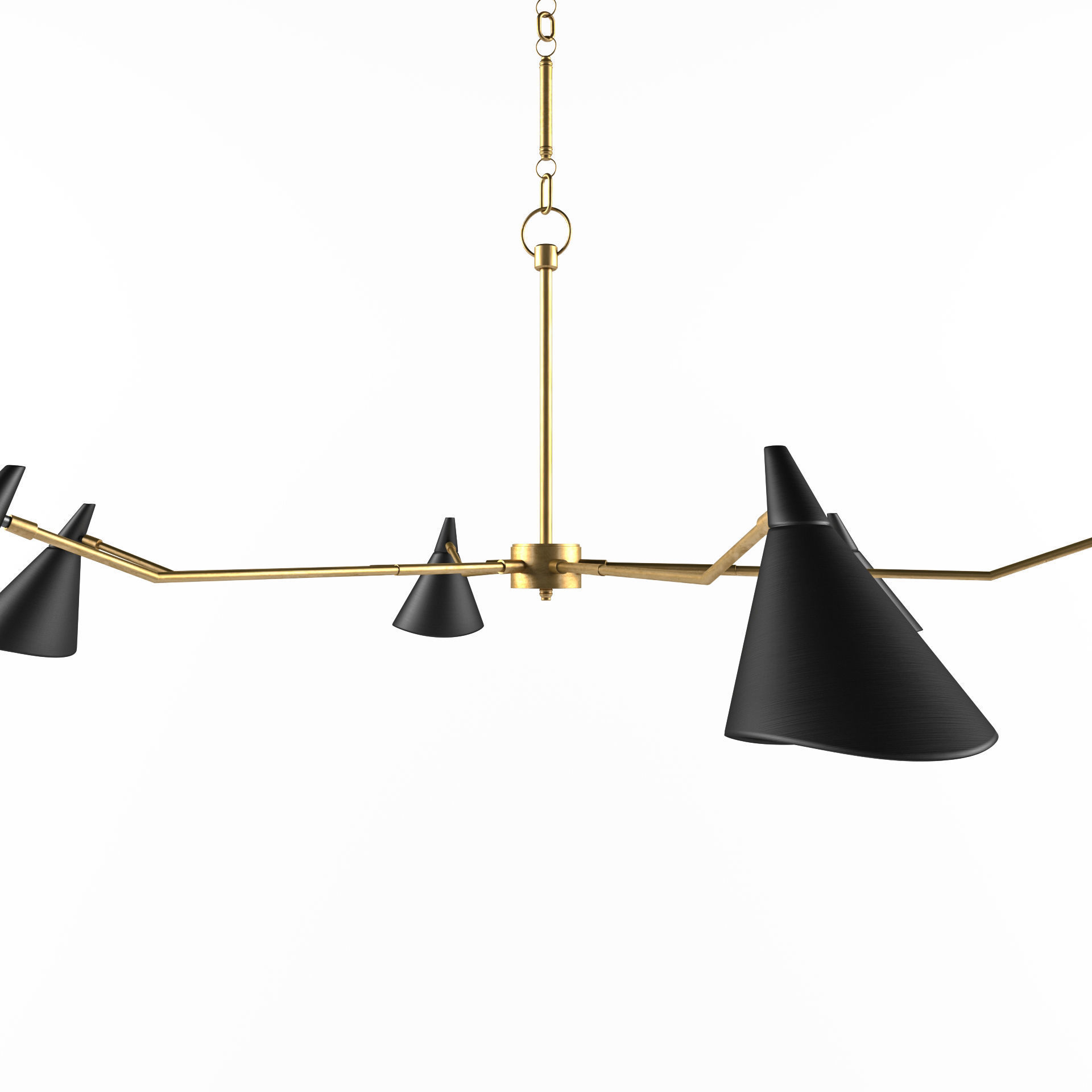 Currey and Company - Library Chandelier 3D model_1