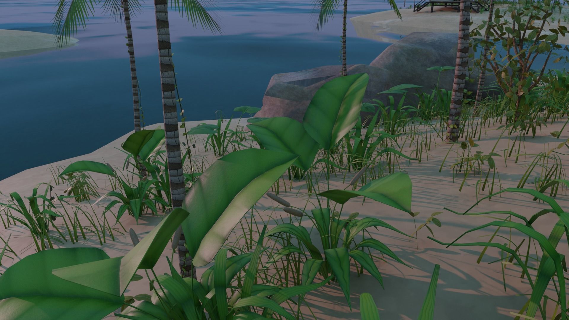 Remote tropical island 3D model_20
