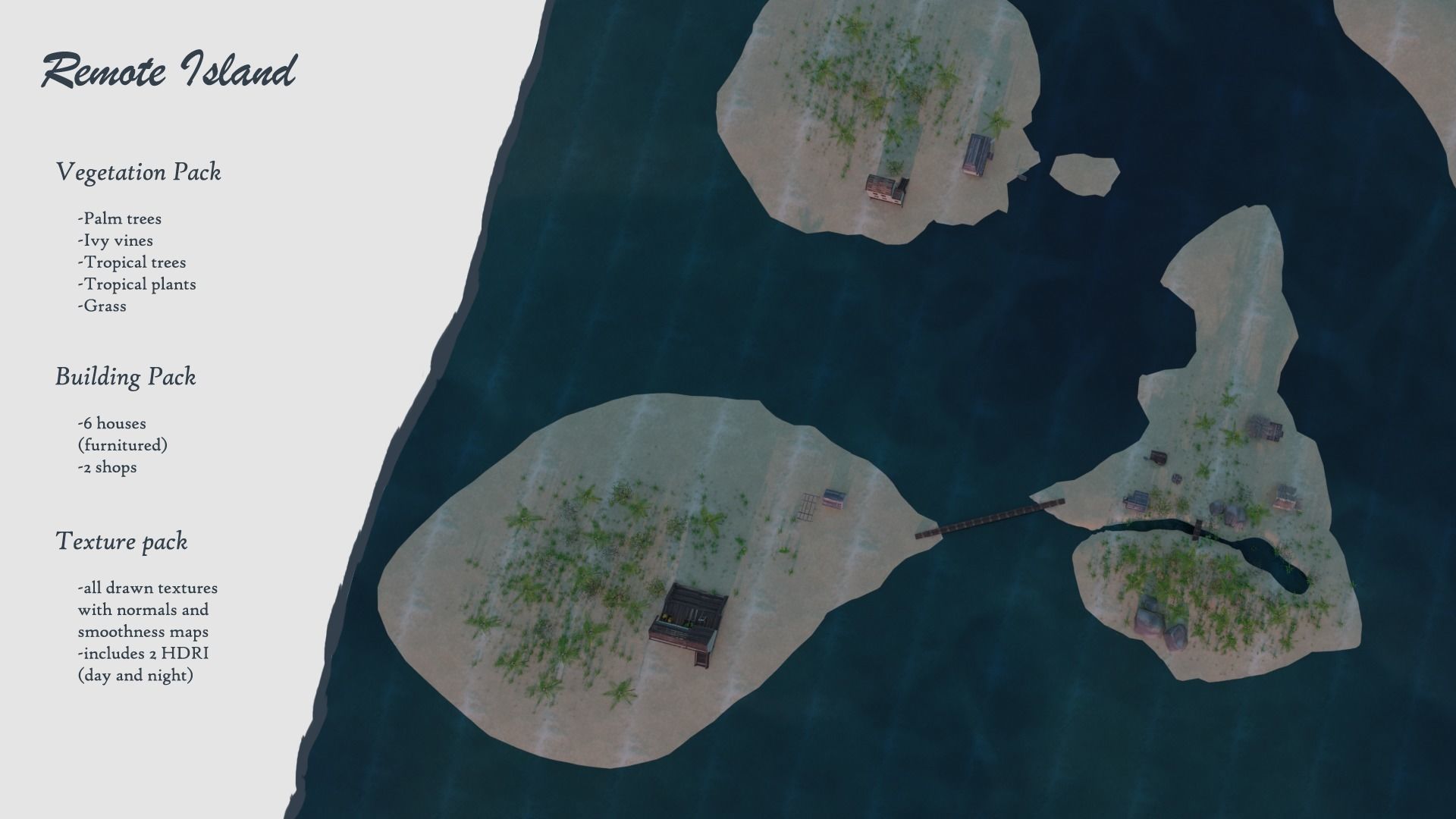 Remote tropical island 3D model_1