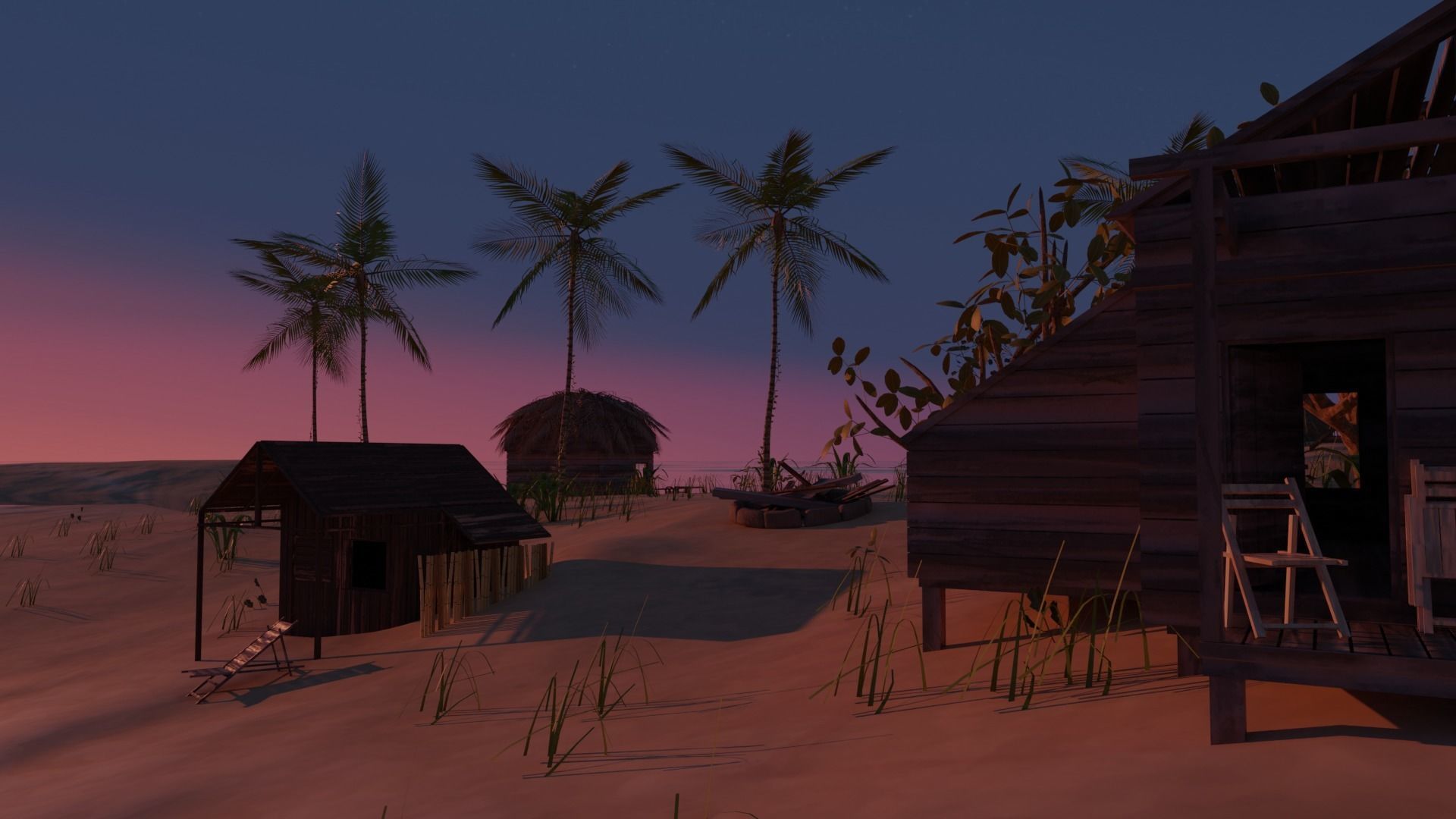 Remote tropical island 3D model_19