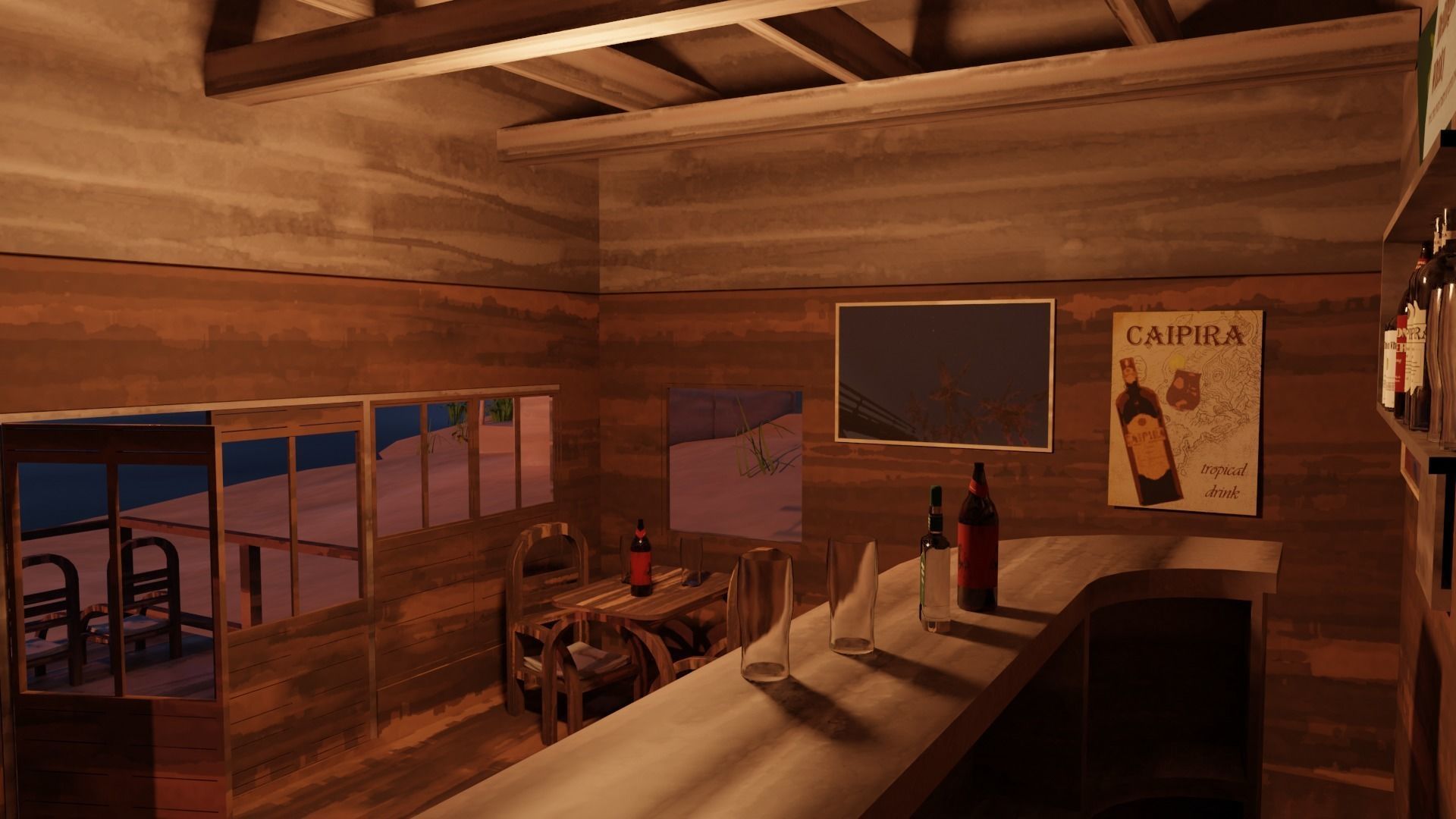 Remote tropical island 3D model_4