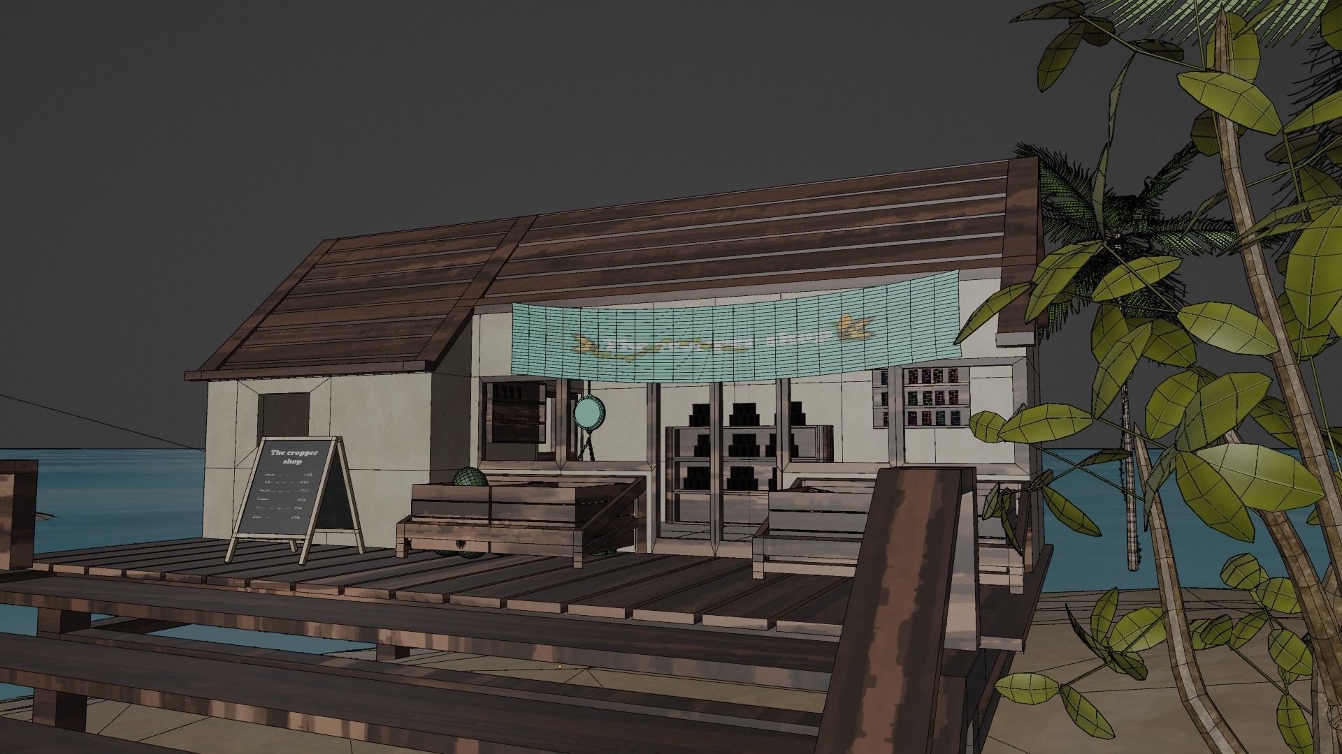 Remote tropical island 3D model_24