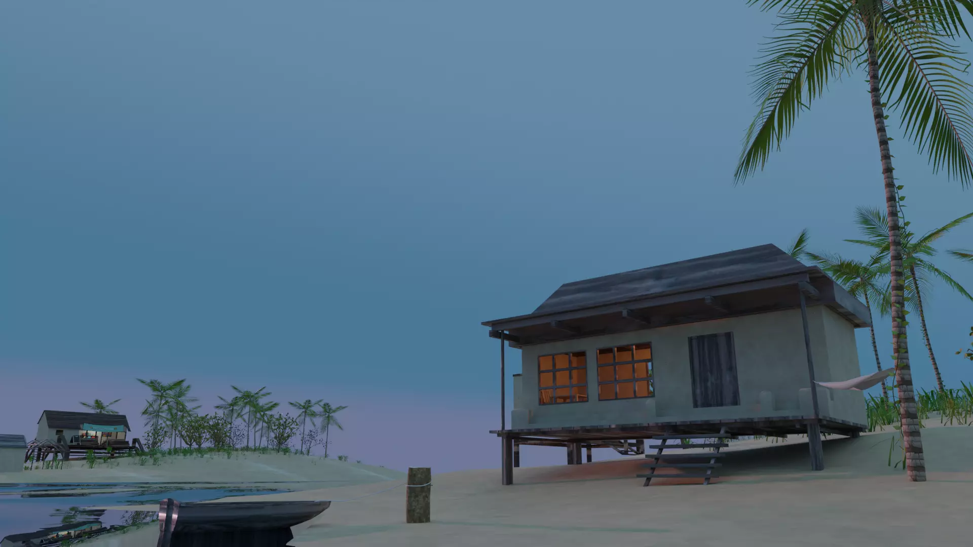 Remote tropical island 3D model_0