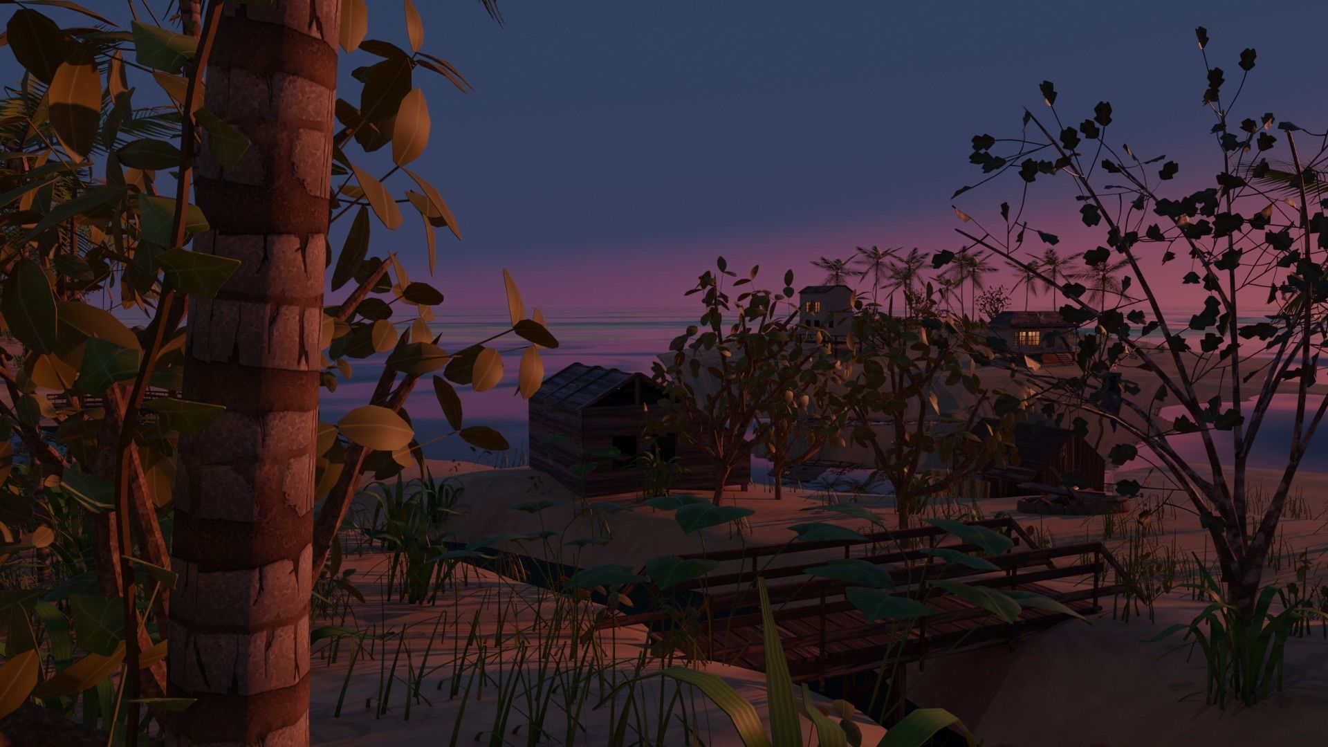 Remote tropical island 3D model_7