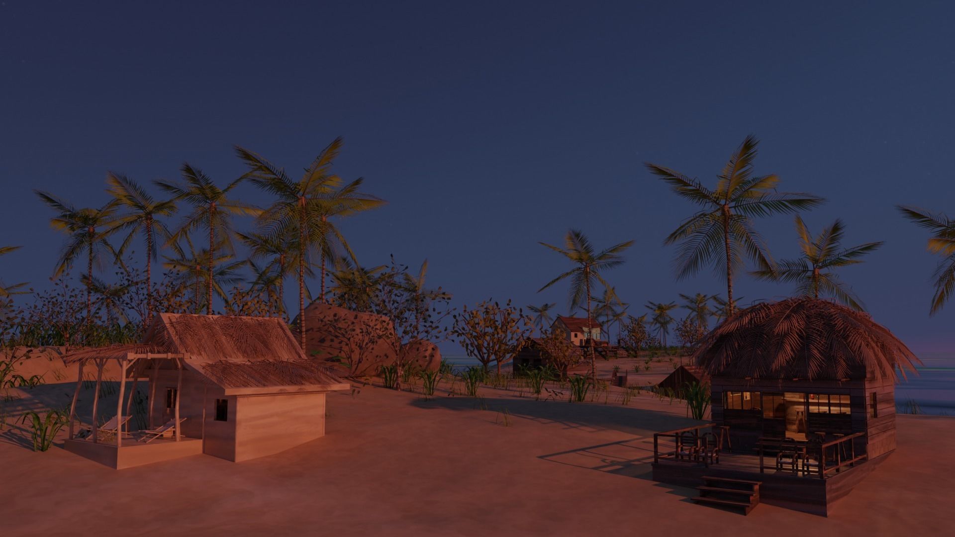 Remote tropical island 3D model_14