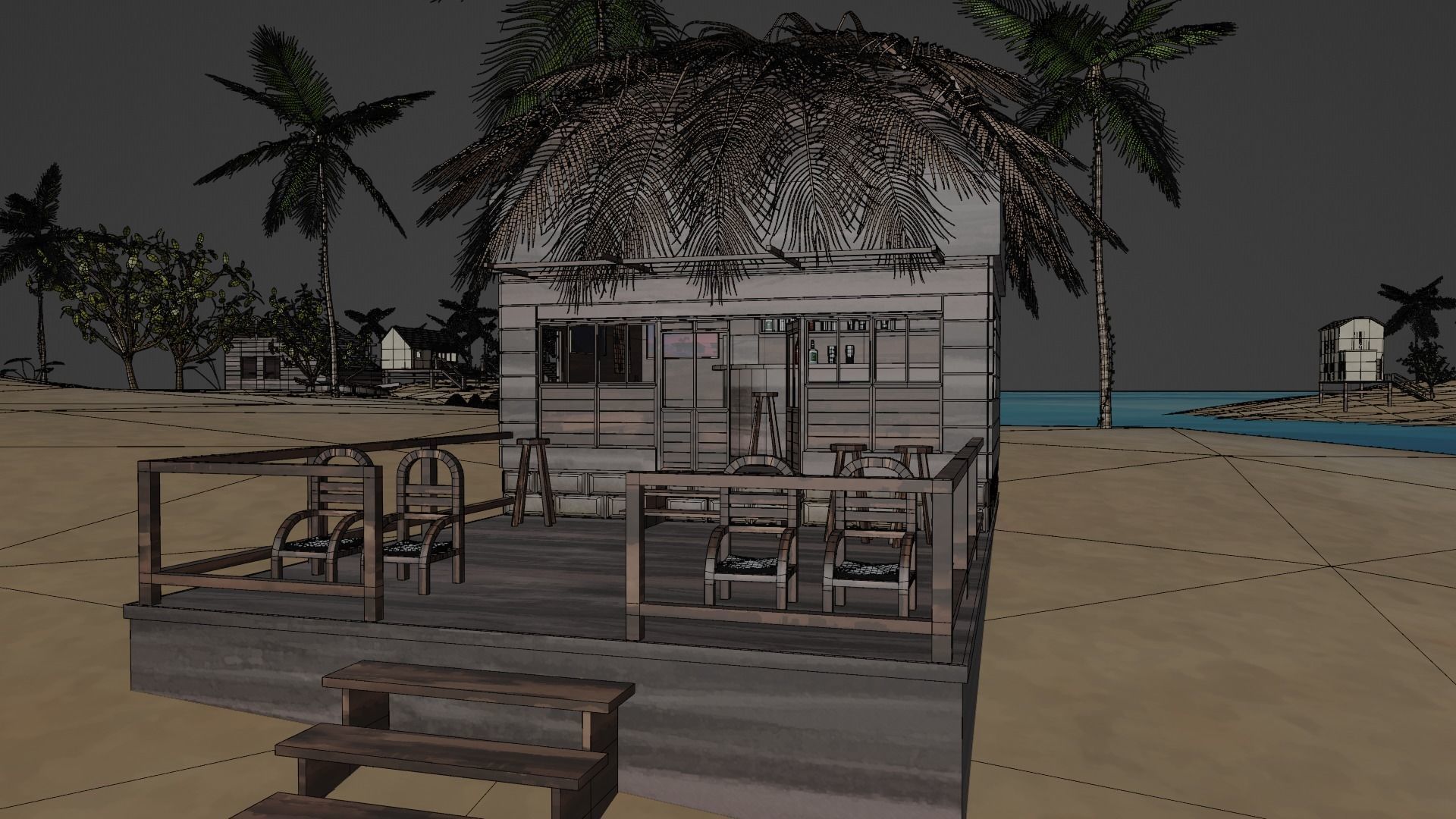 Remote tropical island 3D model_22