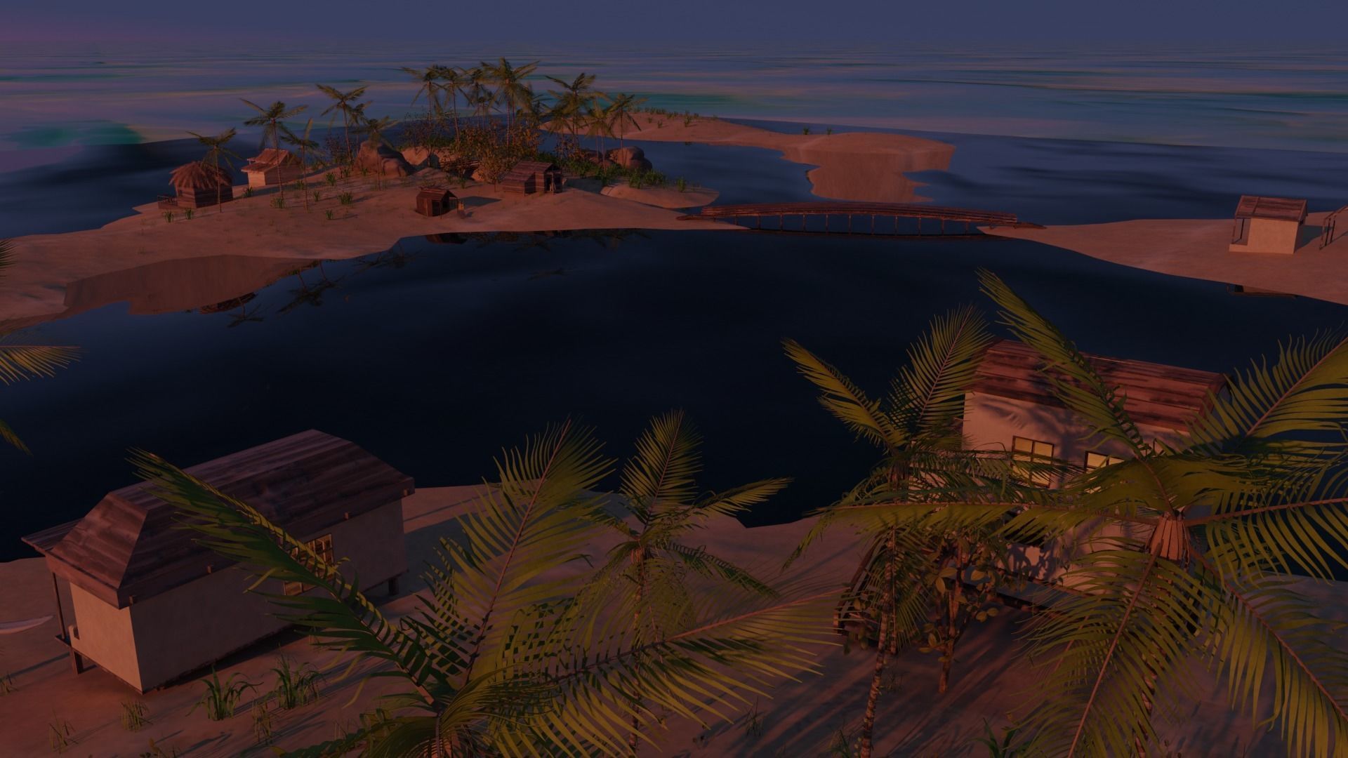 Remote tropical island 3D model_16