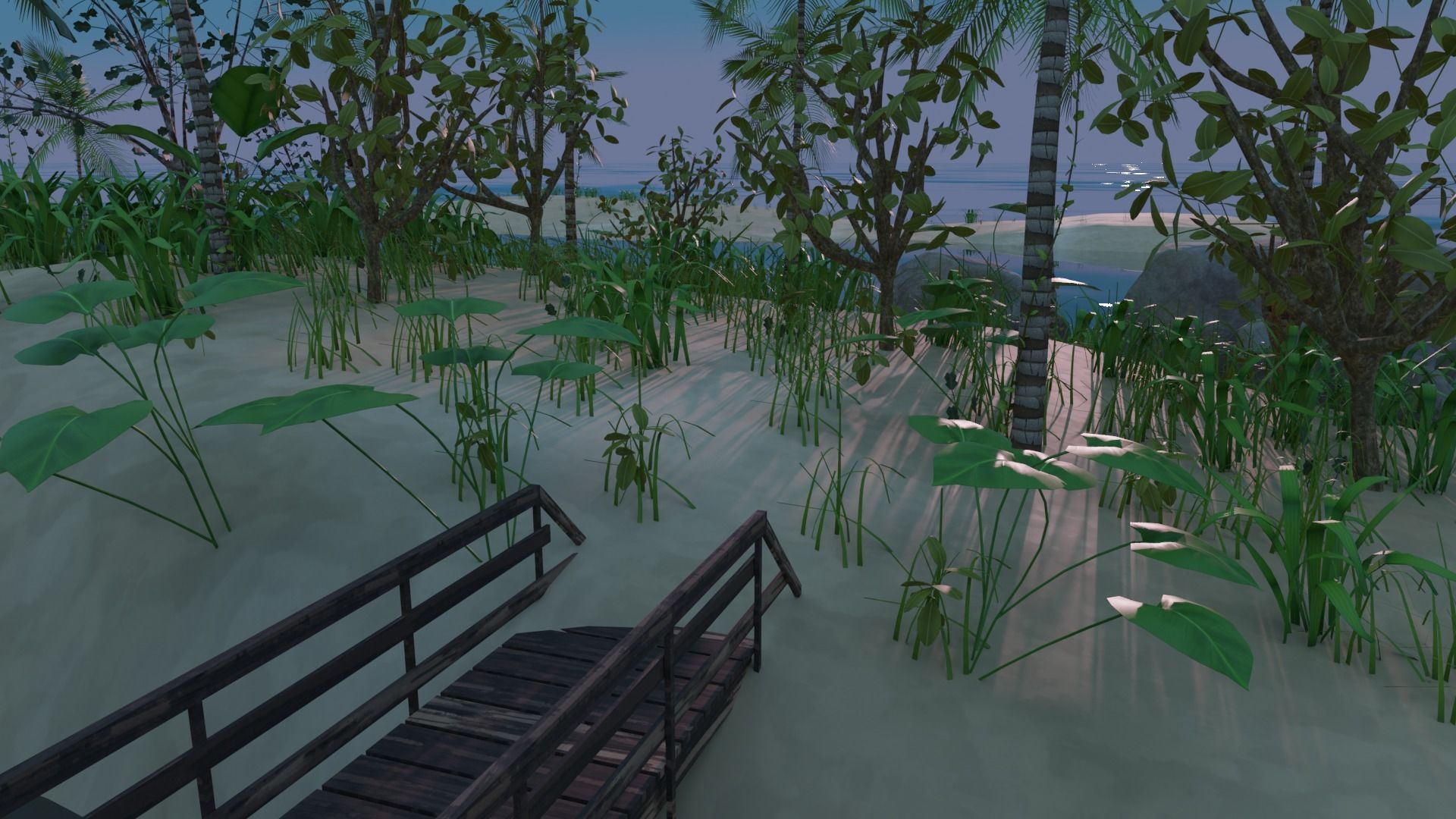 Remote tropical island 3D model_9