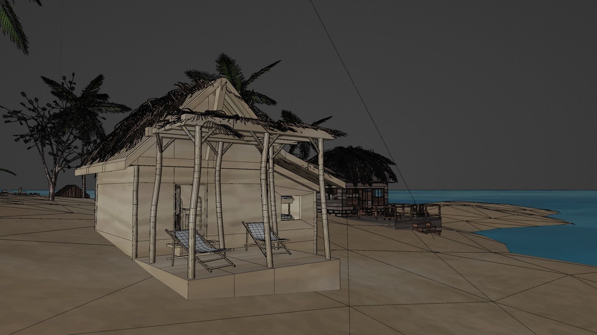 Remote tropical island 3D model_23