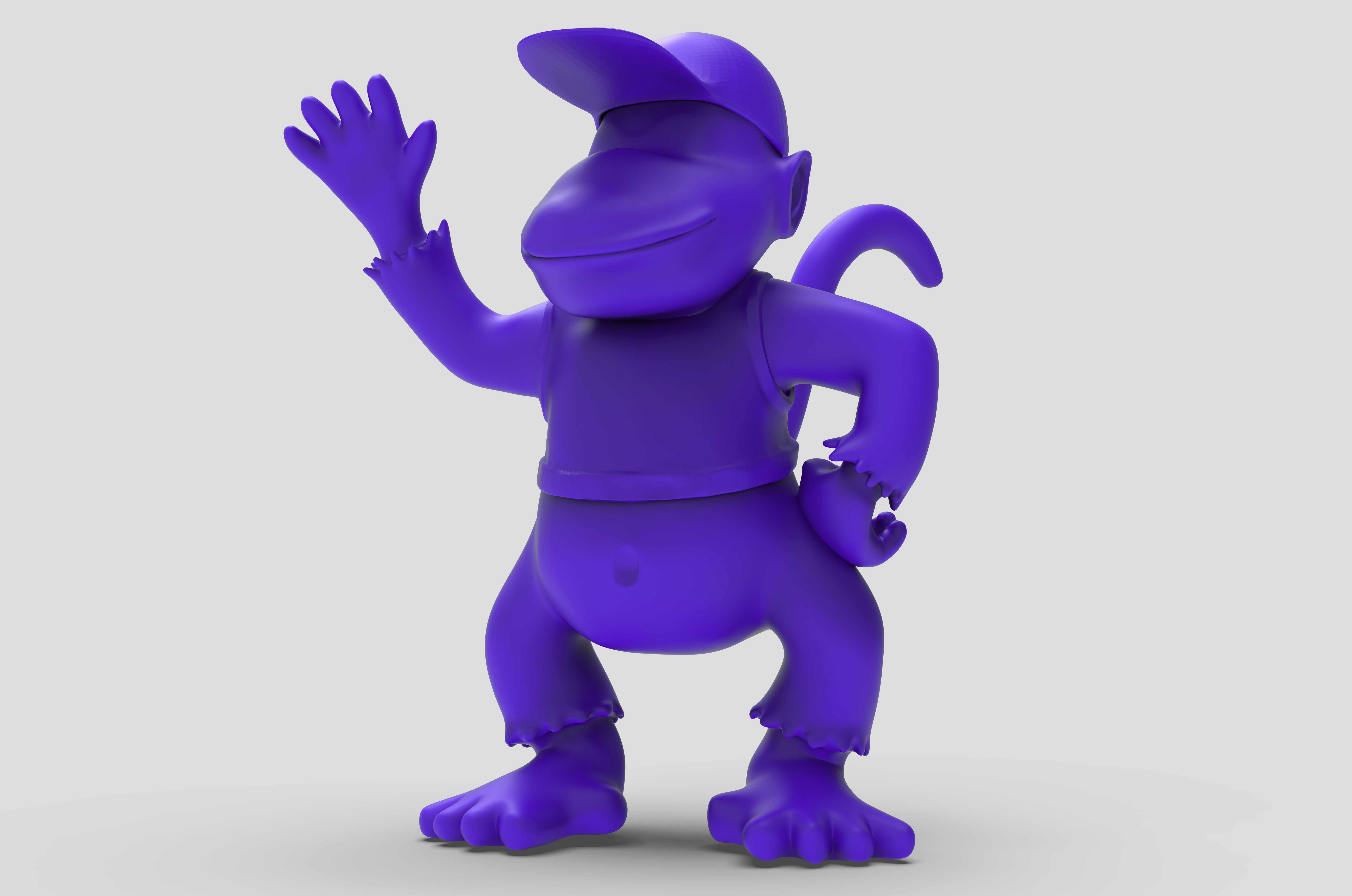 Diddy Kong - ZTL Maquette- 3D Printing 3D model_1