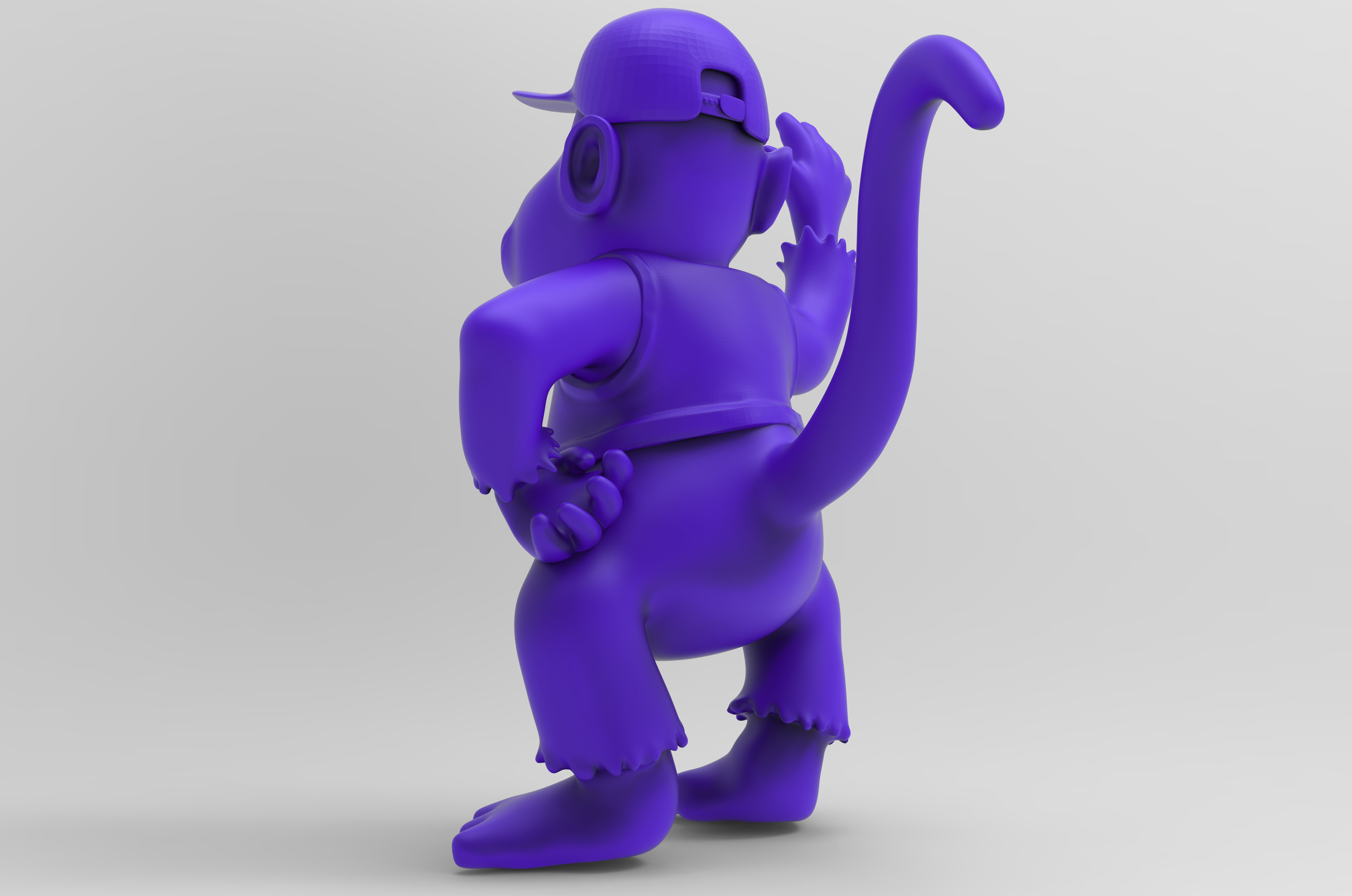 Diddy Kong - ZTL Maquette- 3D Printing 3D model_2