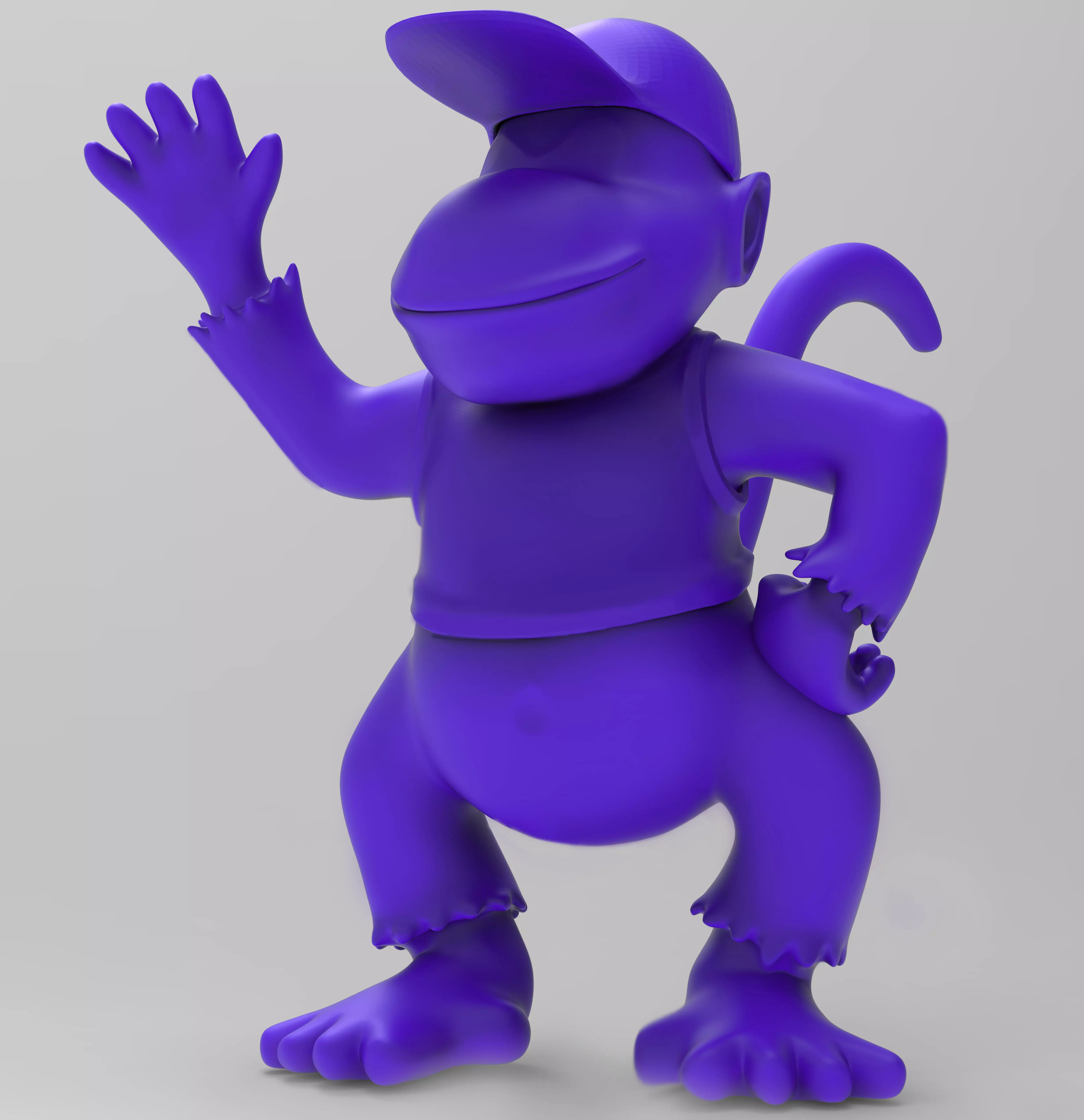 Diddy Kong - ZTL Maquette- 3D Printing 3D model_0