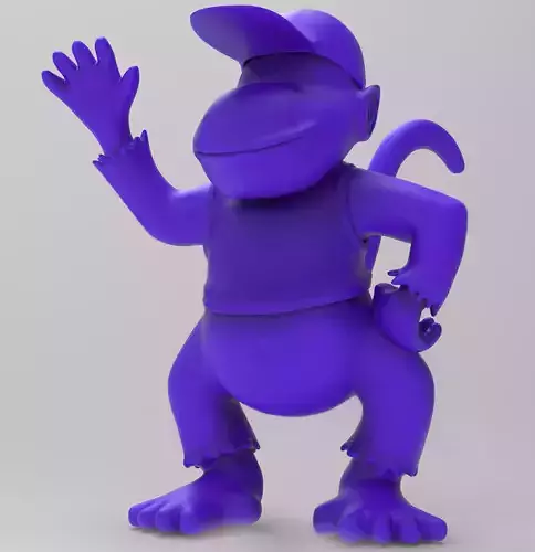 Diddy Kong - ZTL Maquette- 3D Printing