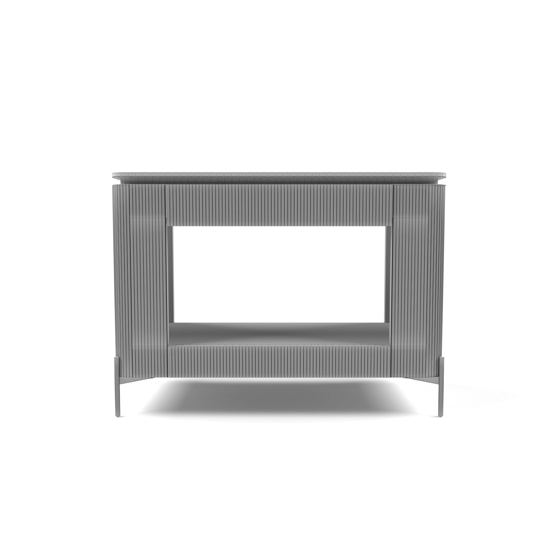 Universal Furniture - Nina Magon Iris Nightstand Low-poly 3D model_3