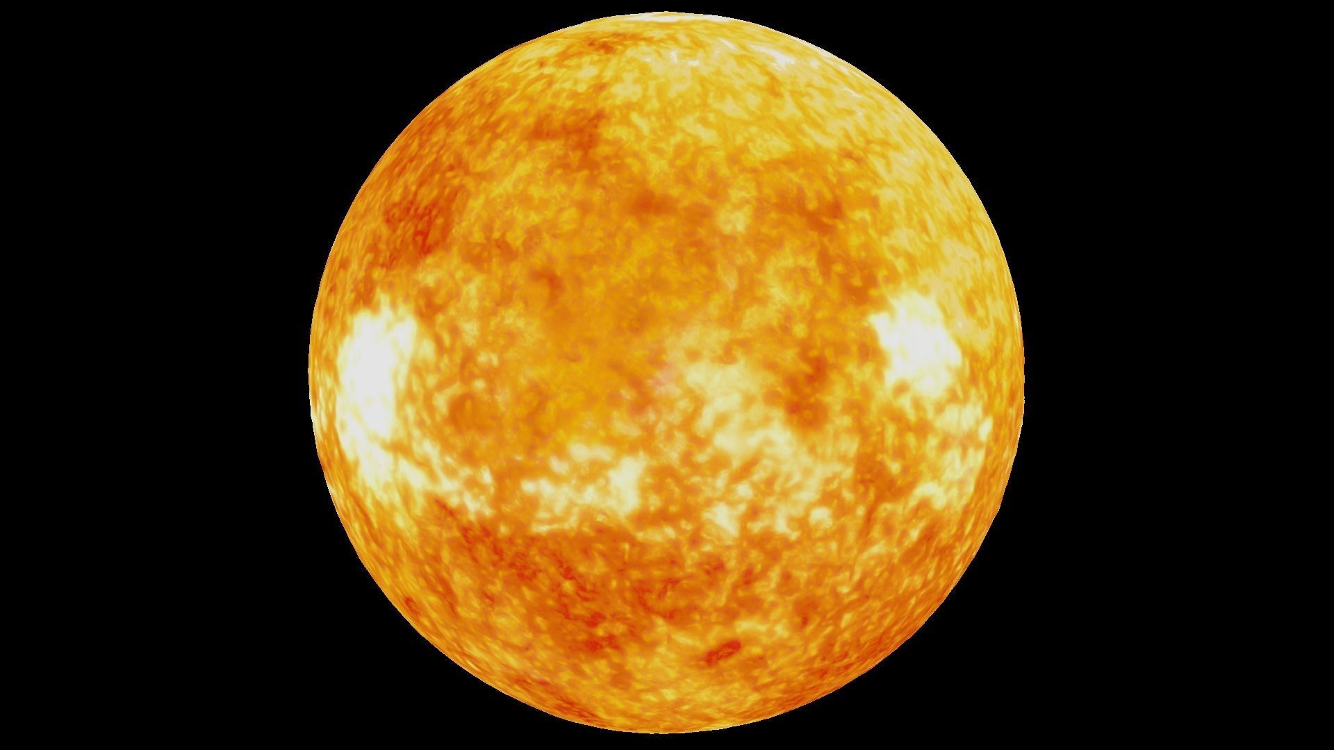 Sun Central Star Estrela Central Low-poly 3D model_1