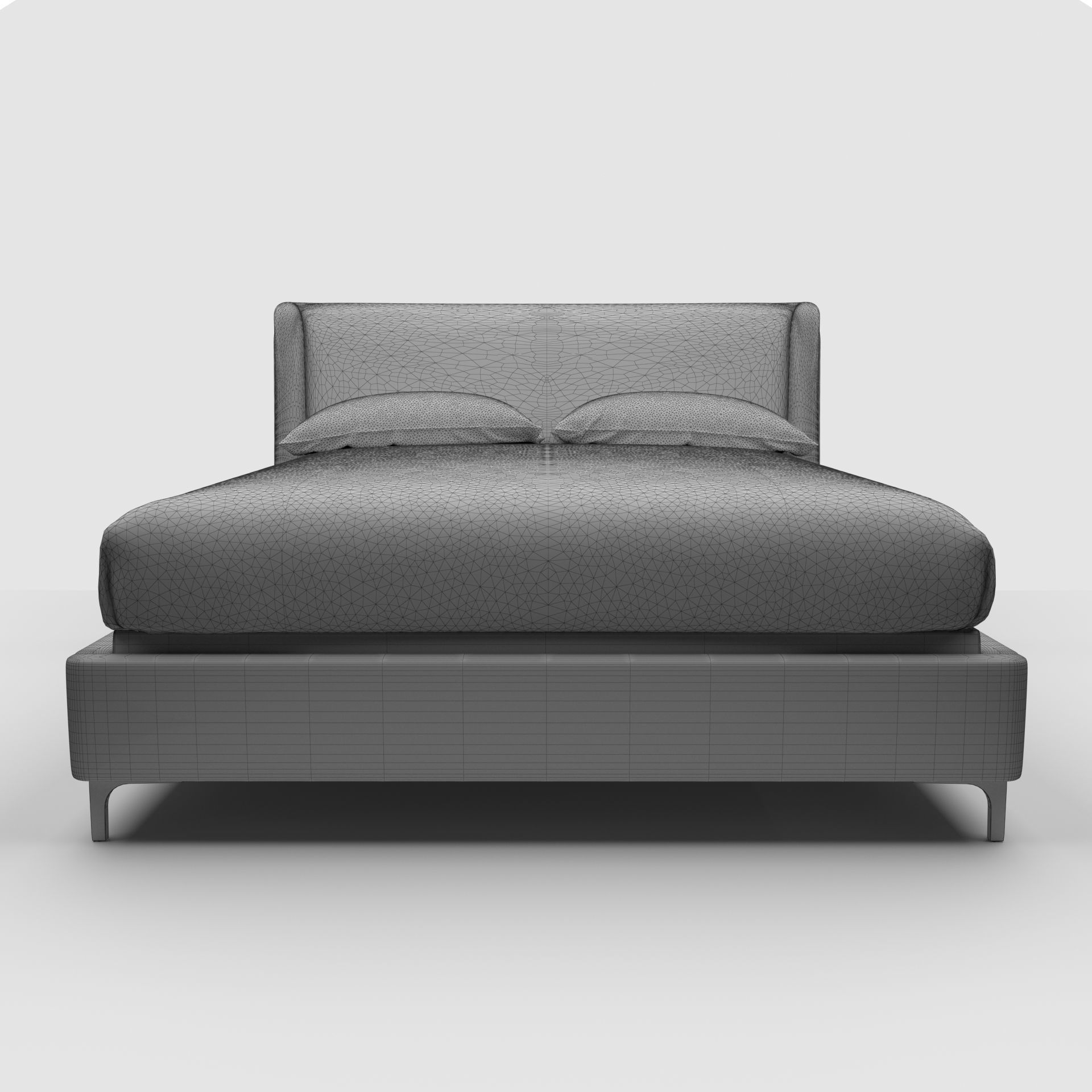 Universal Jasper King Bed 3D model_3